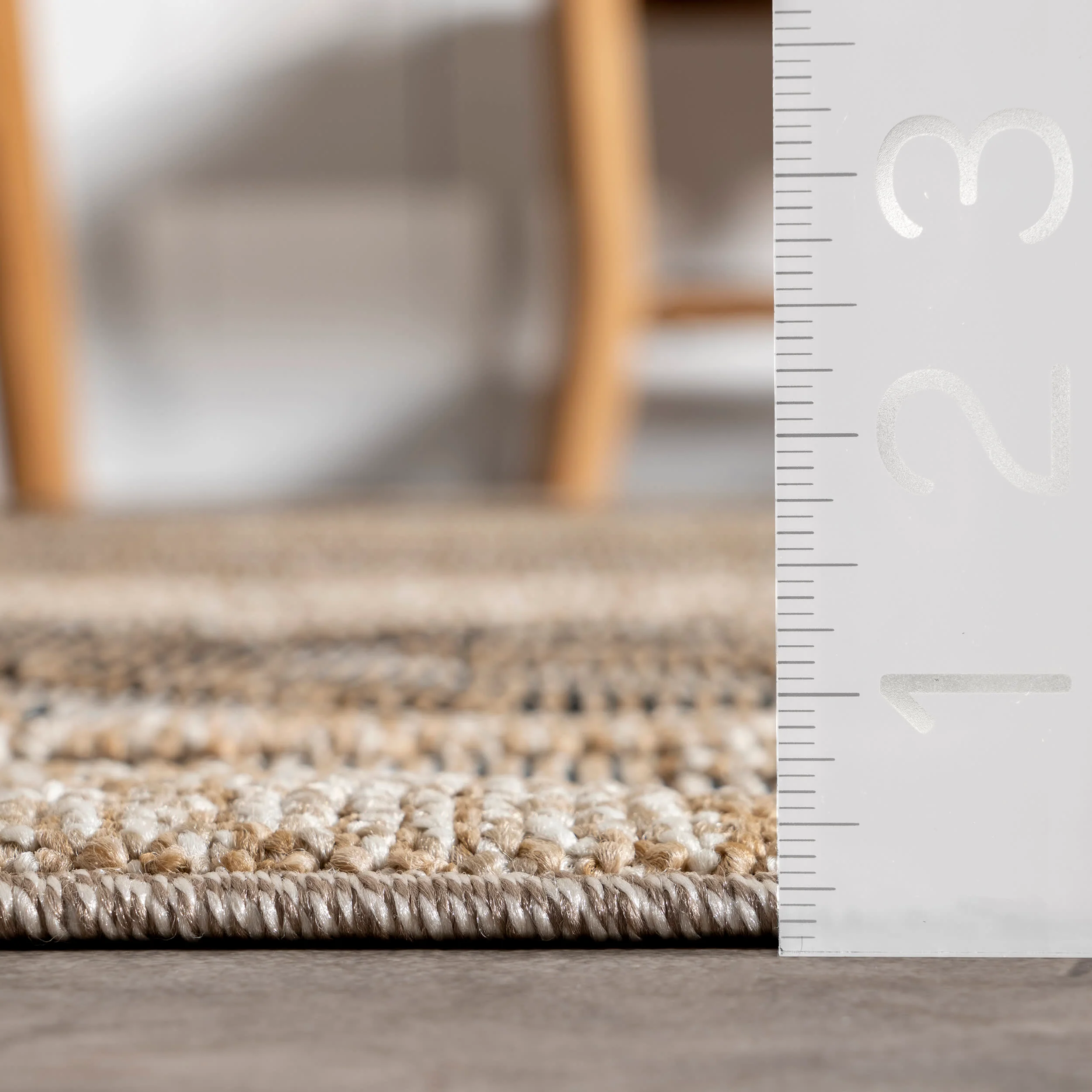 Juni Indoor/Outdoor Waves Rug | Beige - Image 5