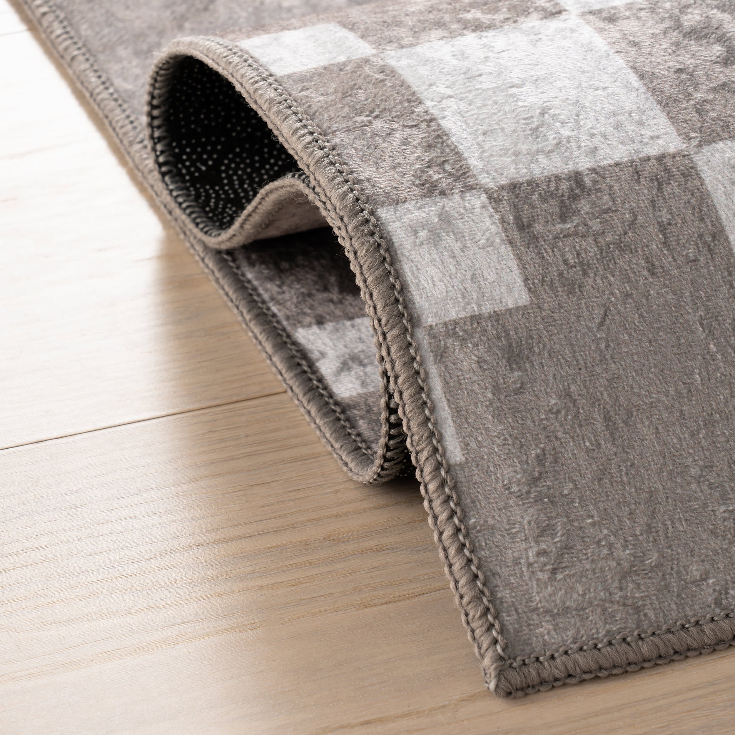 Juni Southwestern Geometric Washable Rug | Taupe - Image 11