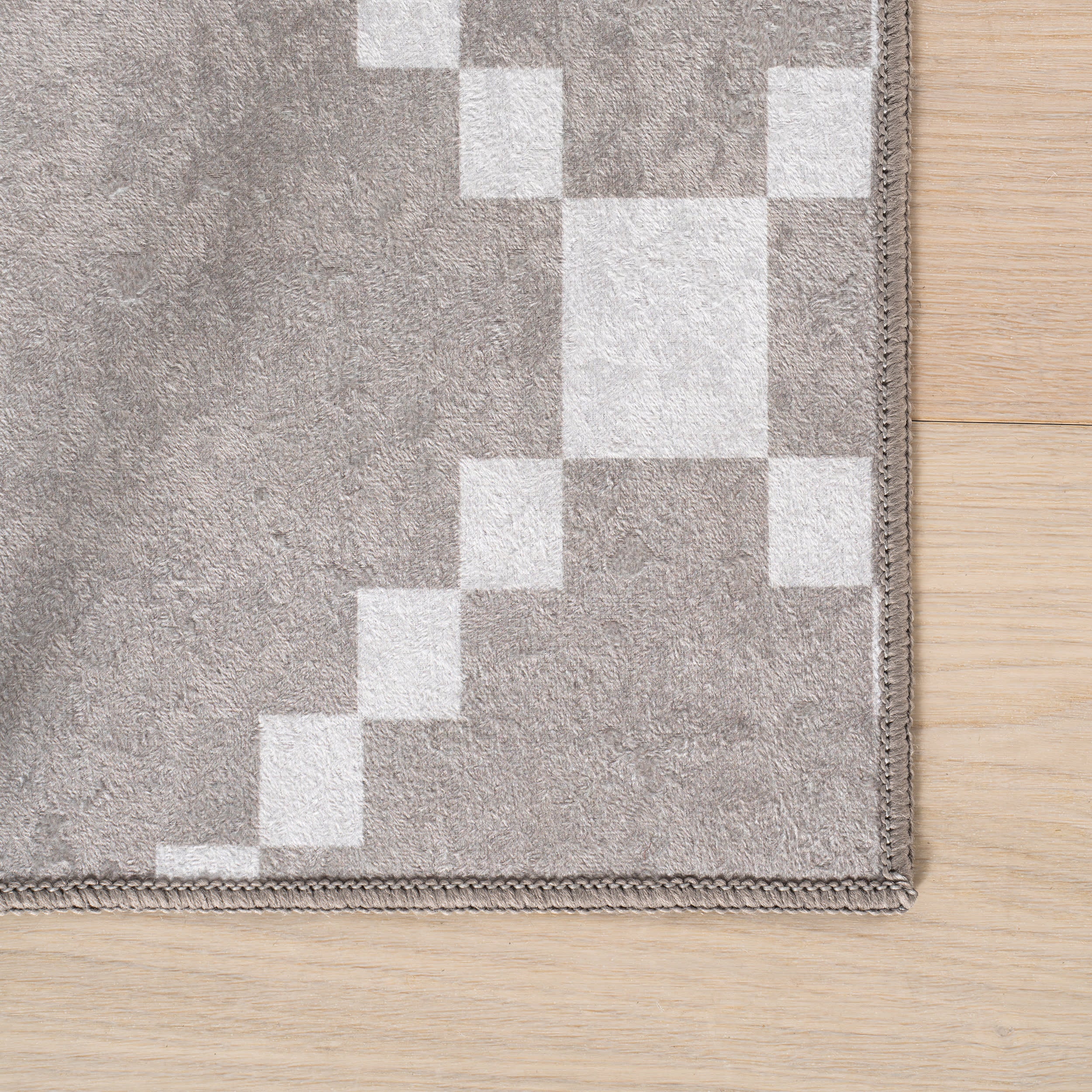 Juni Southwestern Geometric Washable Rug | Taupe - Image 4