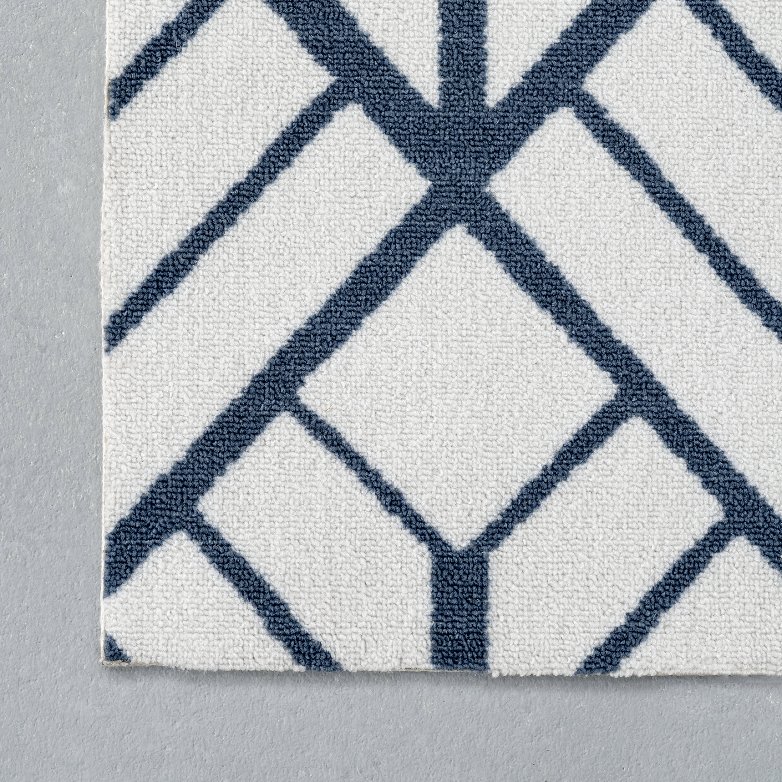 Juniper Diamond Tiles Indoor/Outdoor Rug | Blue - Image 3