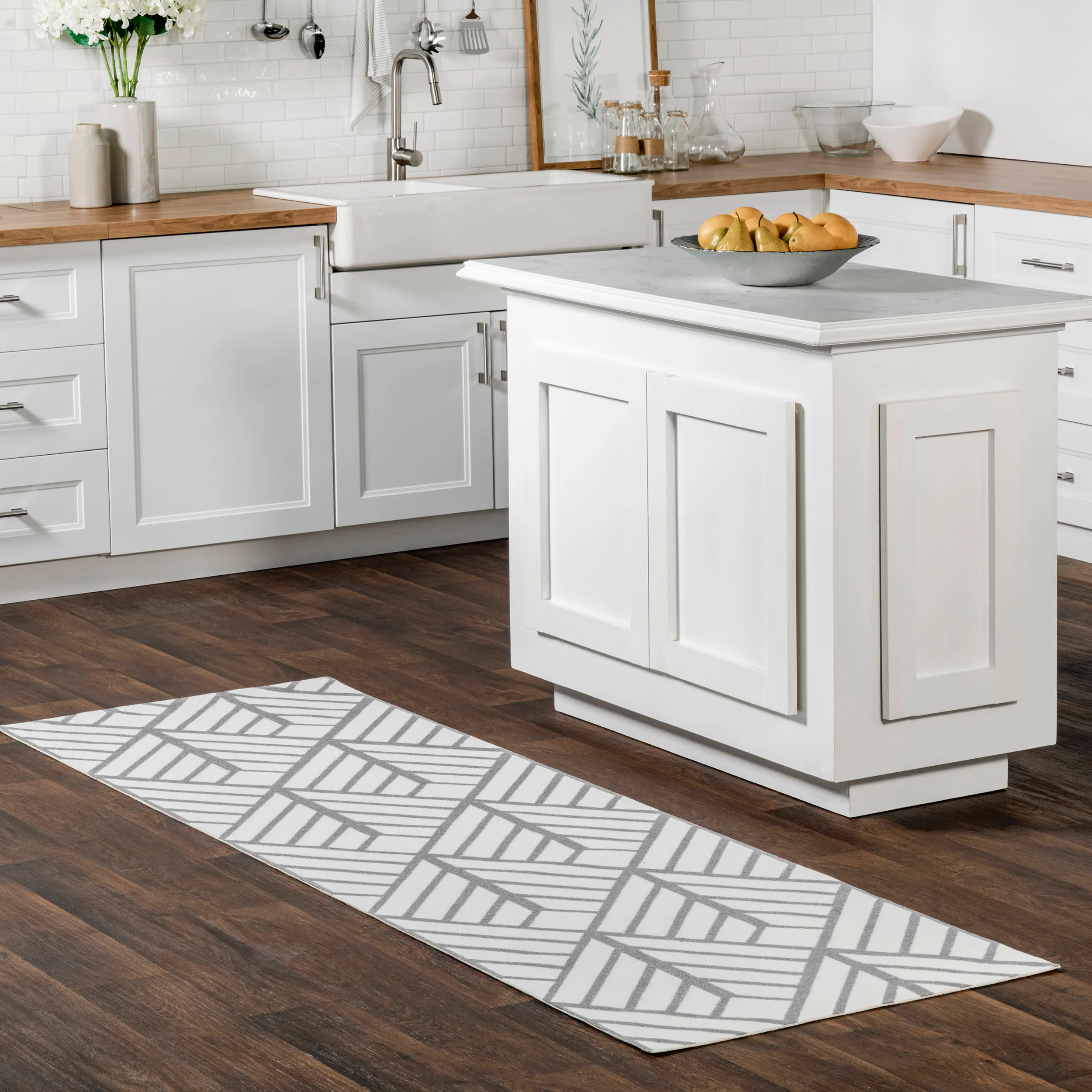 Juniper Diamond Tiles Indoor/Outdoor Rug | Grey - Image 2