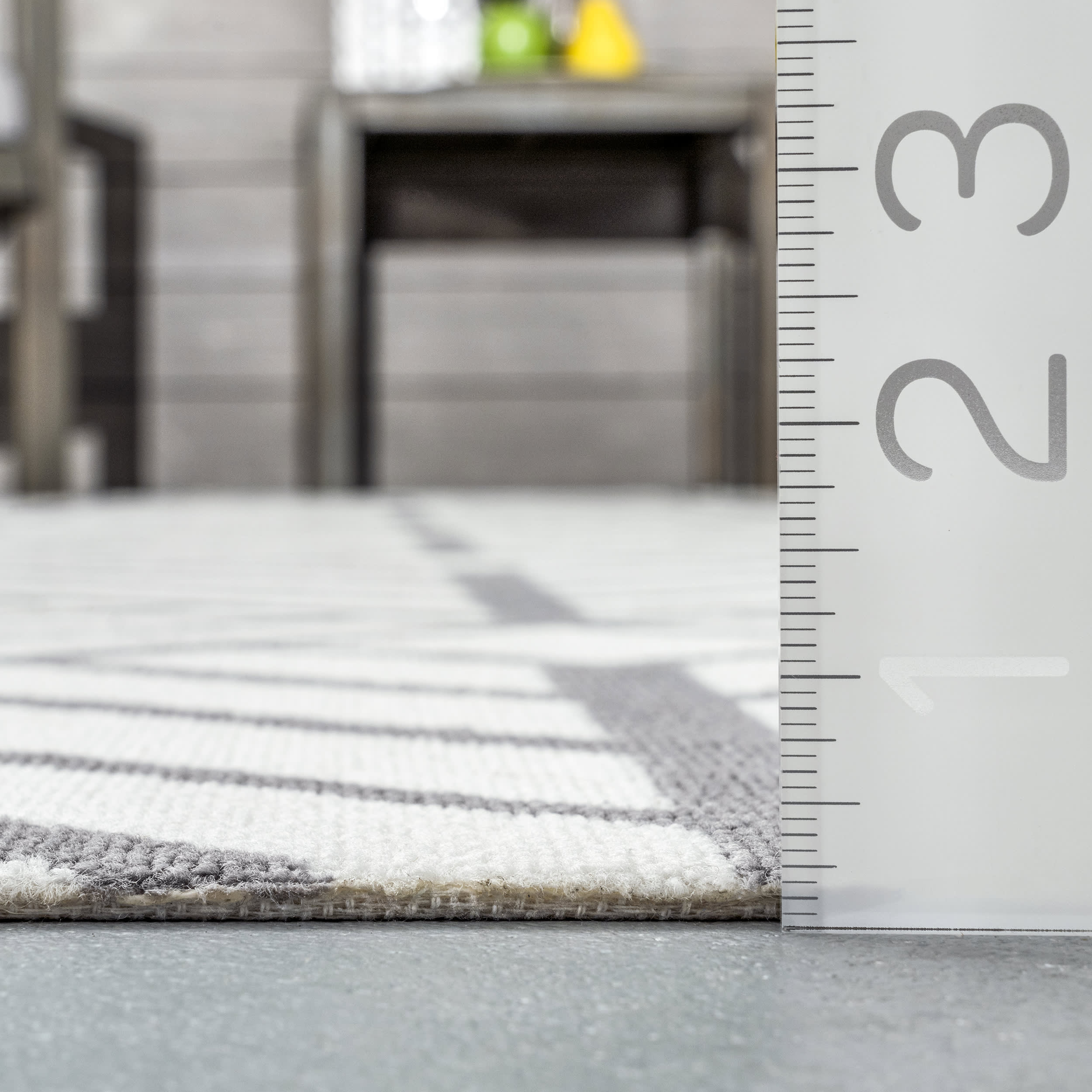Juniper Diamond Tiles Indoor/Outdoor Rug | Grey - Image 5