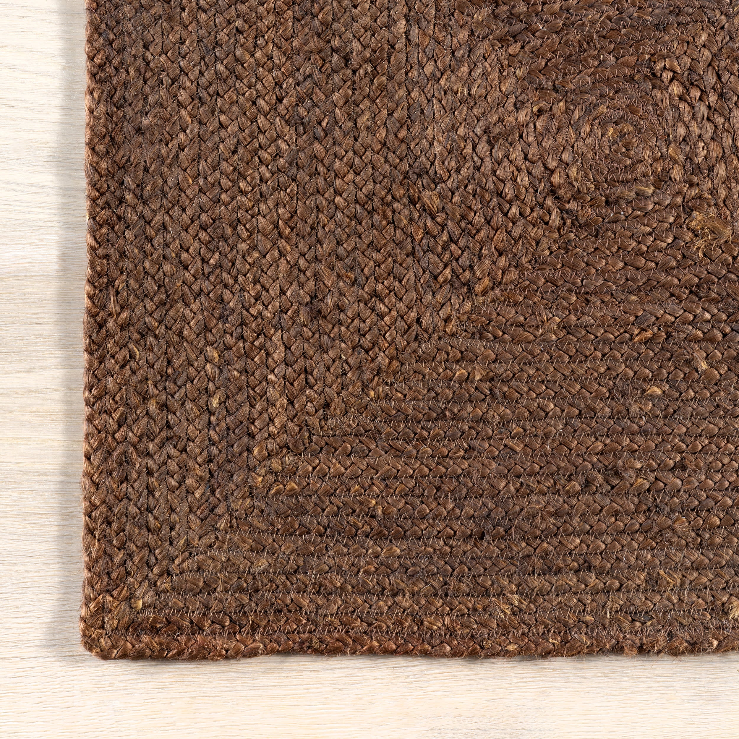 Juniper Jute Tiled Rug | Dark Brown - Image 4