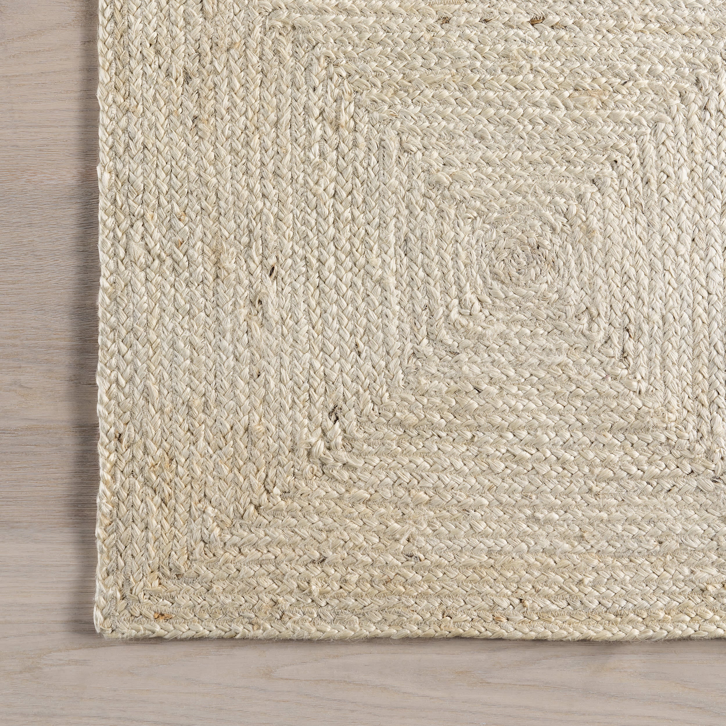 Juniper Jute Tiled Rug | Ivory - Image 4