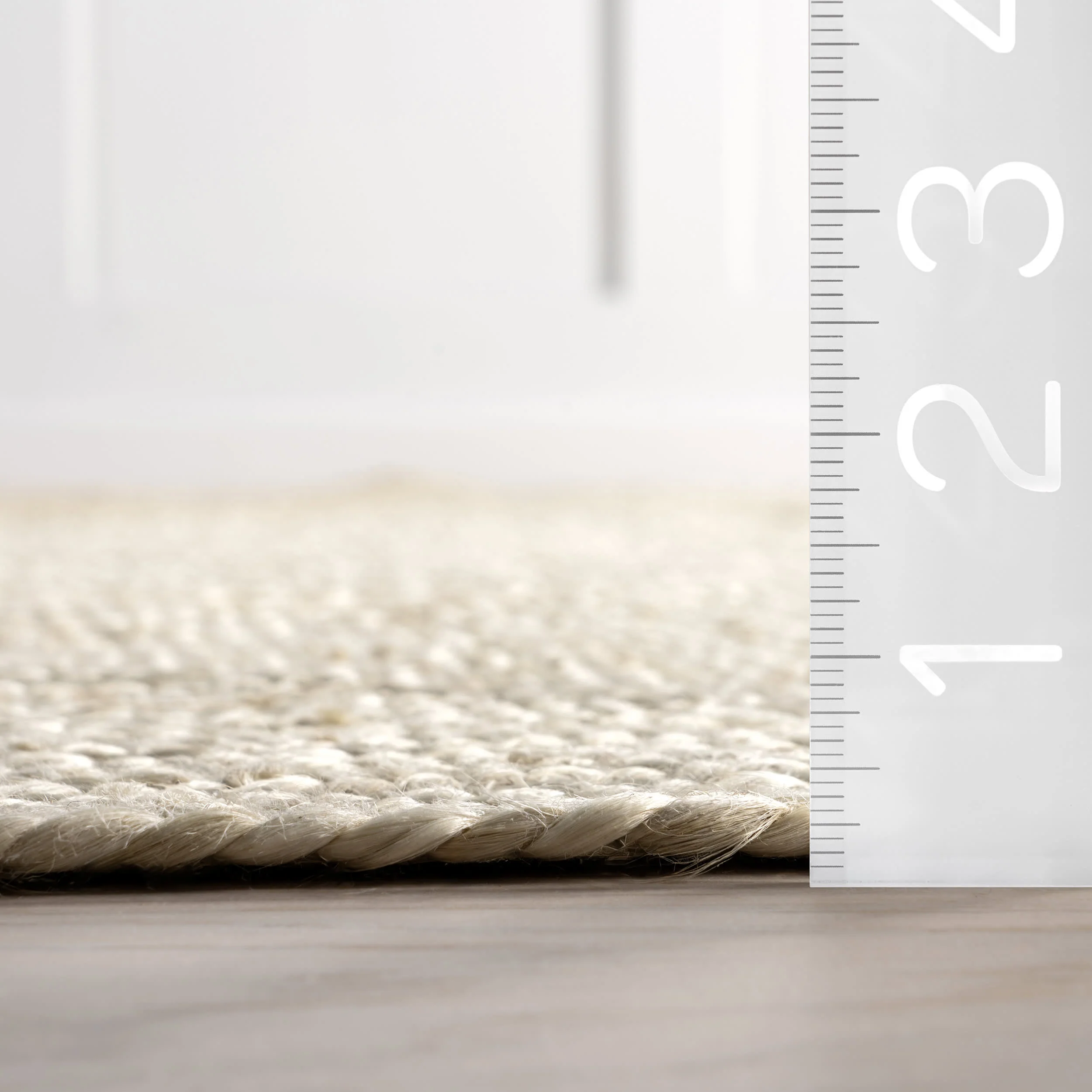 Juniper Jute Tiled Rug | Ivory - Image 5