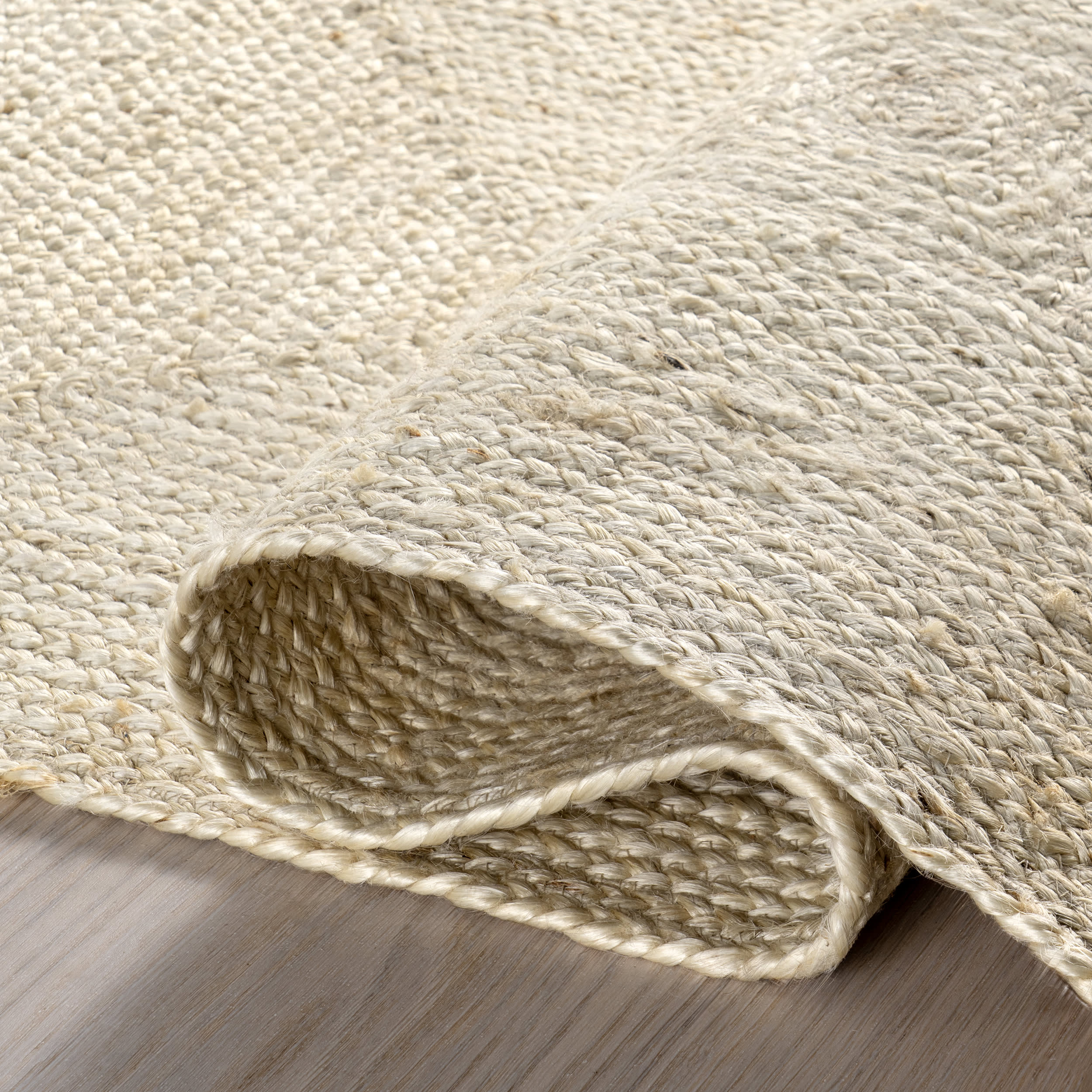 Juniper Jute Tiled Rug | Ivory - Image 8