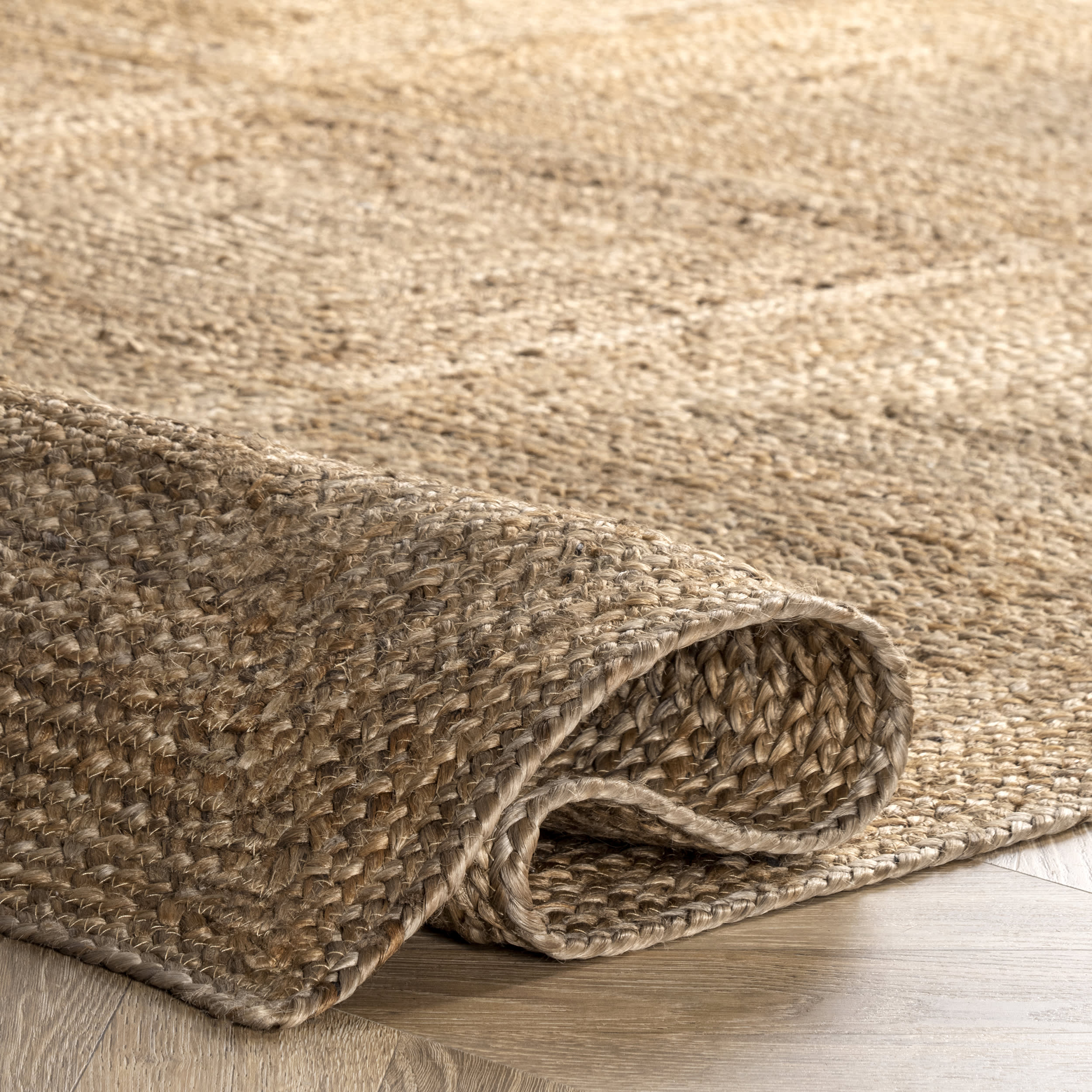 Juniper Jute Tiled Rug | Natural - Image 7
