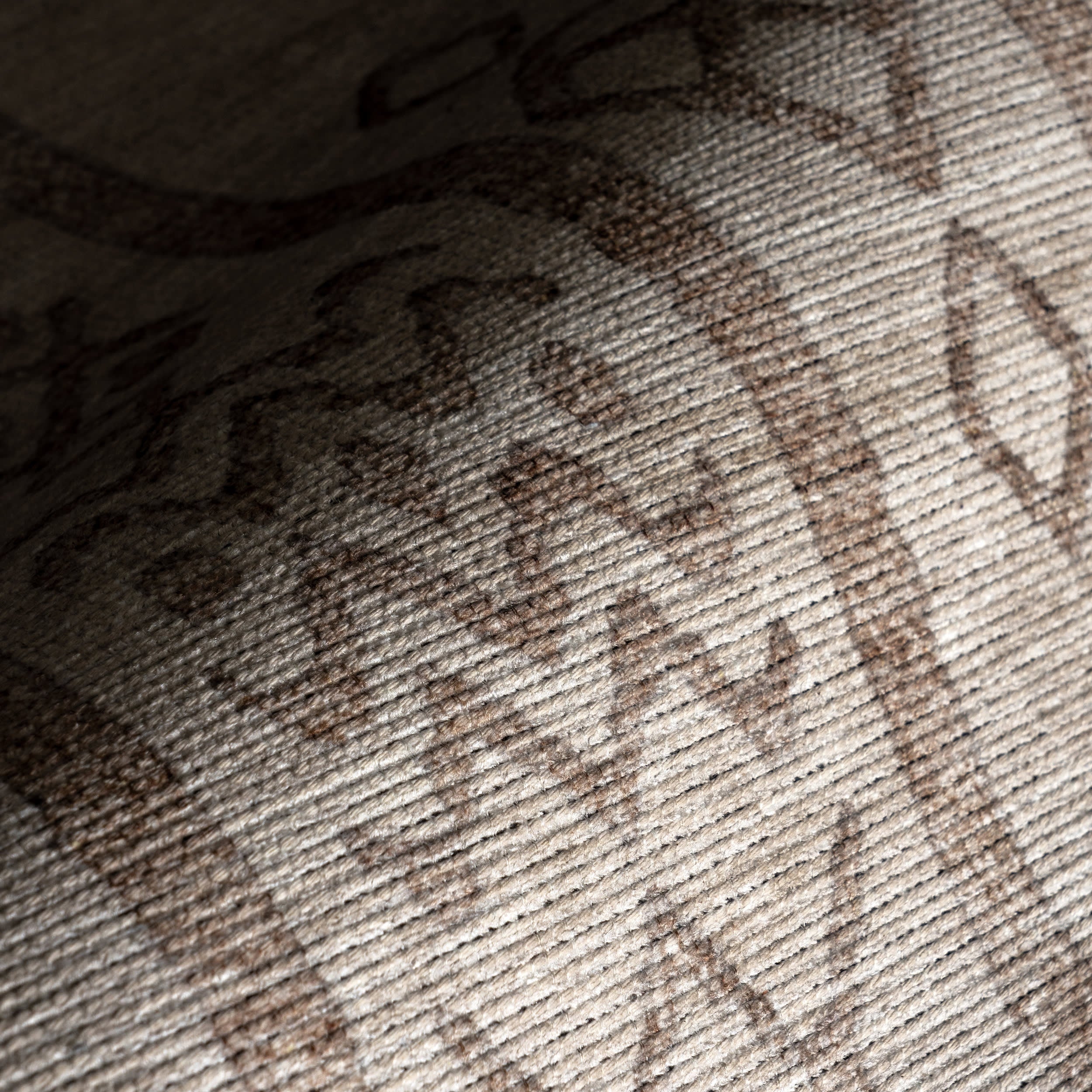 Justice Trellis Washable Rug | Taupe - Image 3