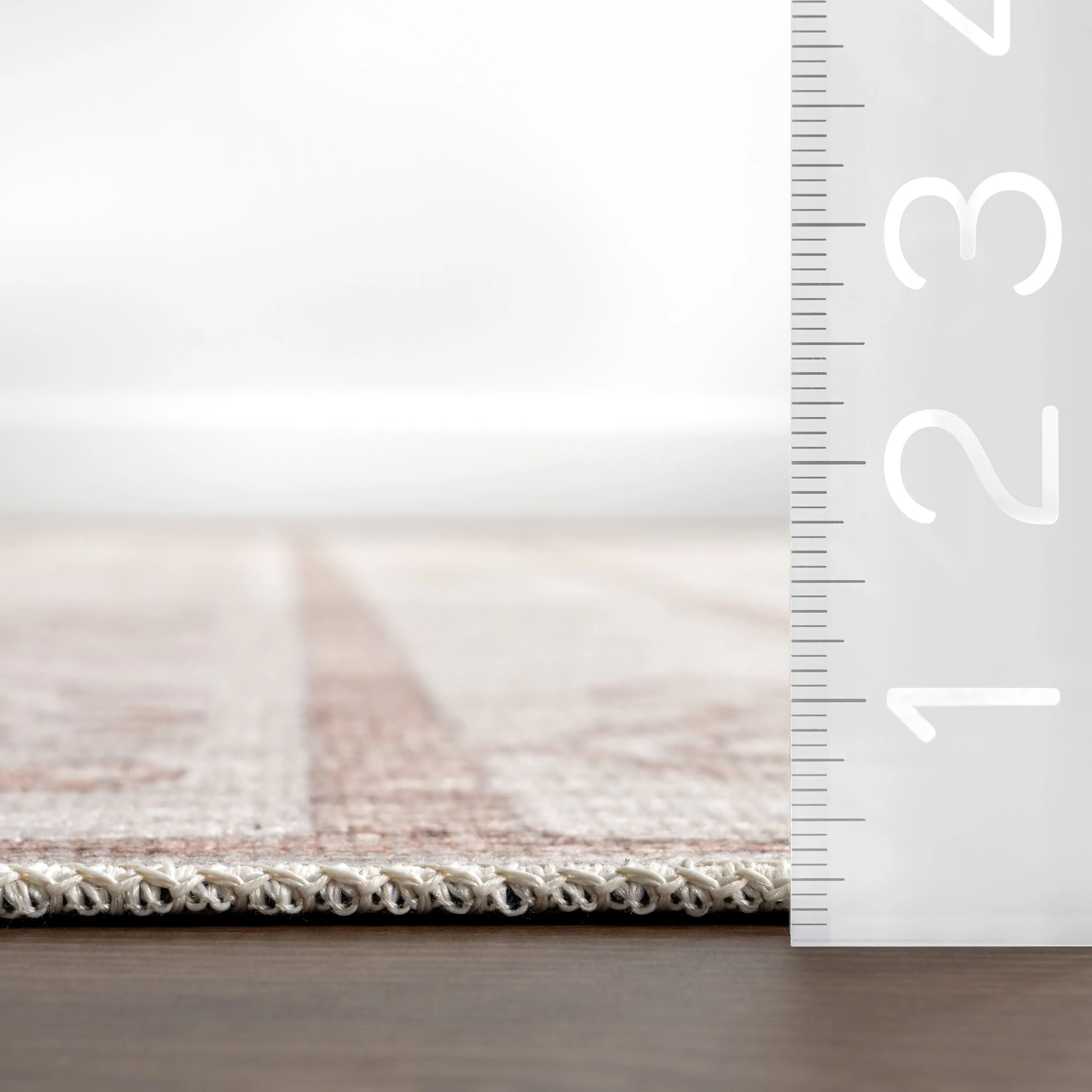 Justice Trellis Washable Rug | Taupe - Image 6