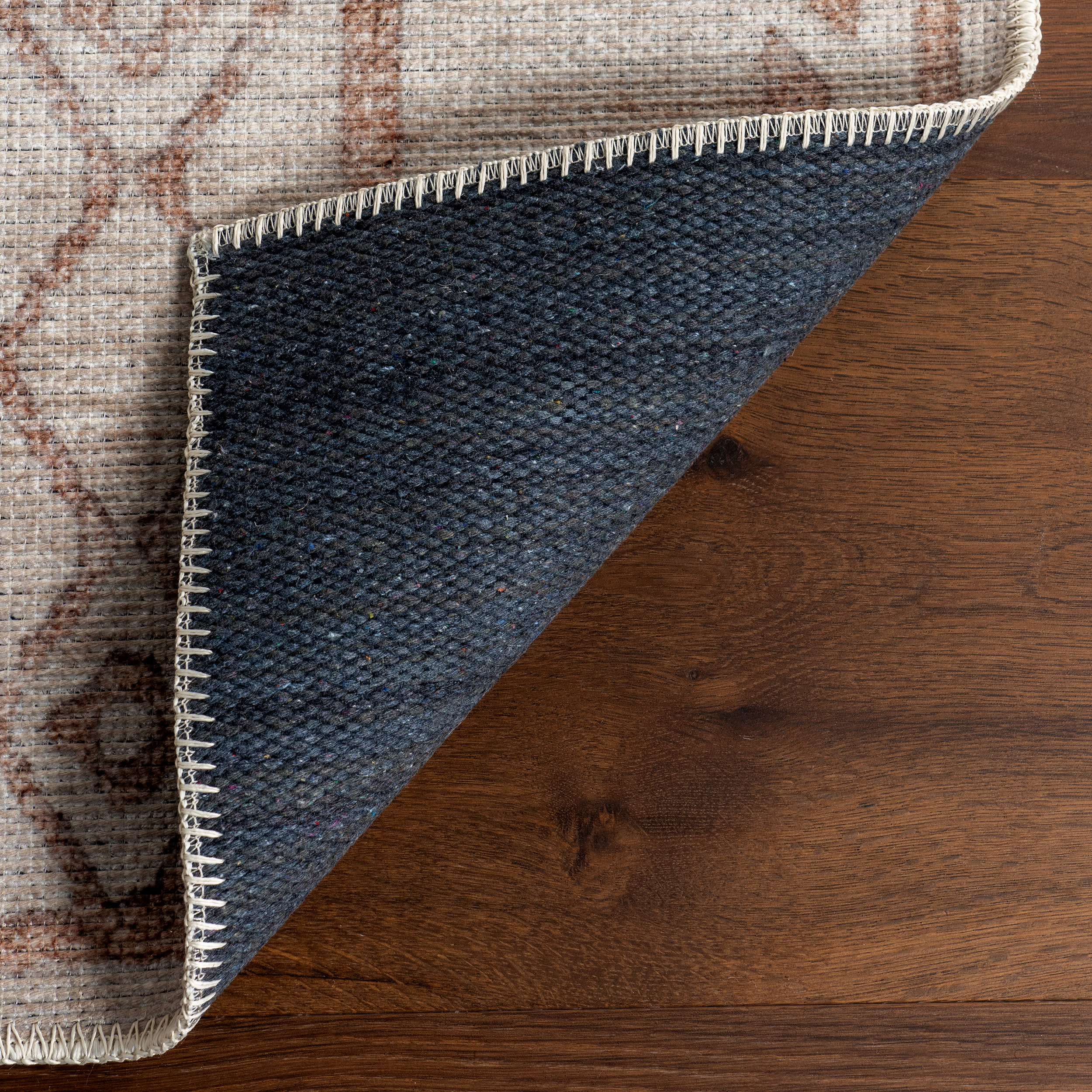 Justice Trellis Washable Rug | Taupe - Image 7