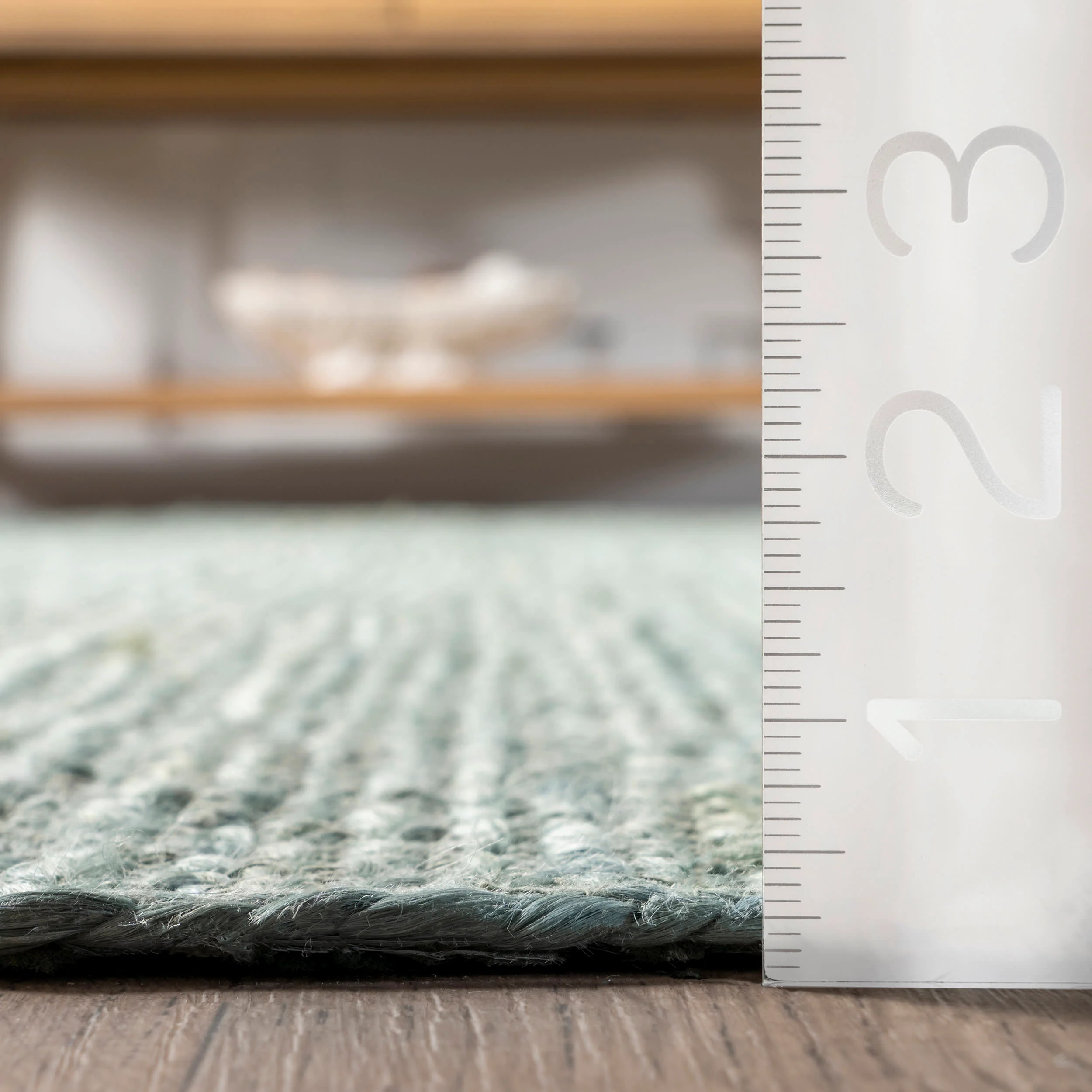 Jute Braided Rug | Green - Image 5