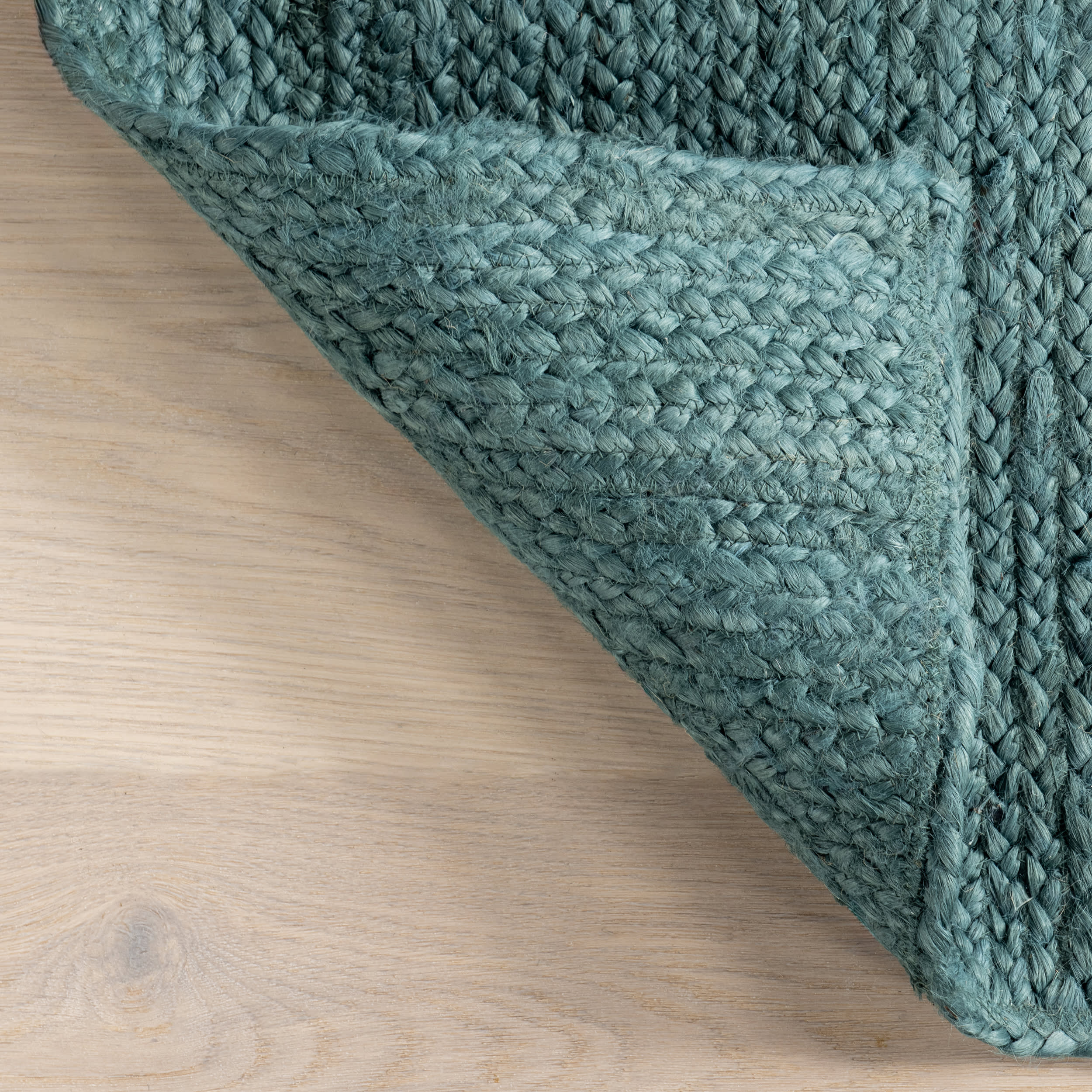 Jute Braided Rug | Hunter Green - Image 7