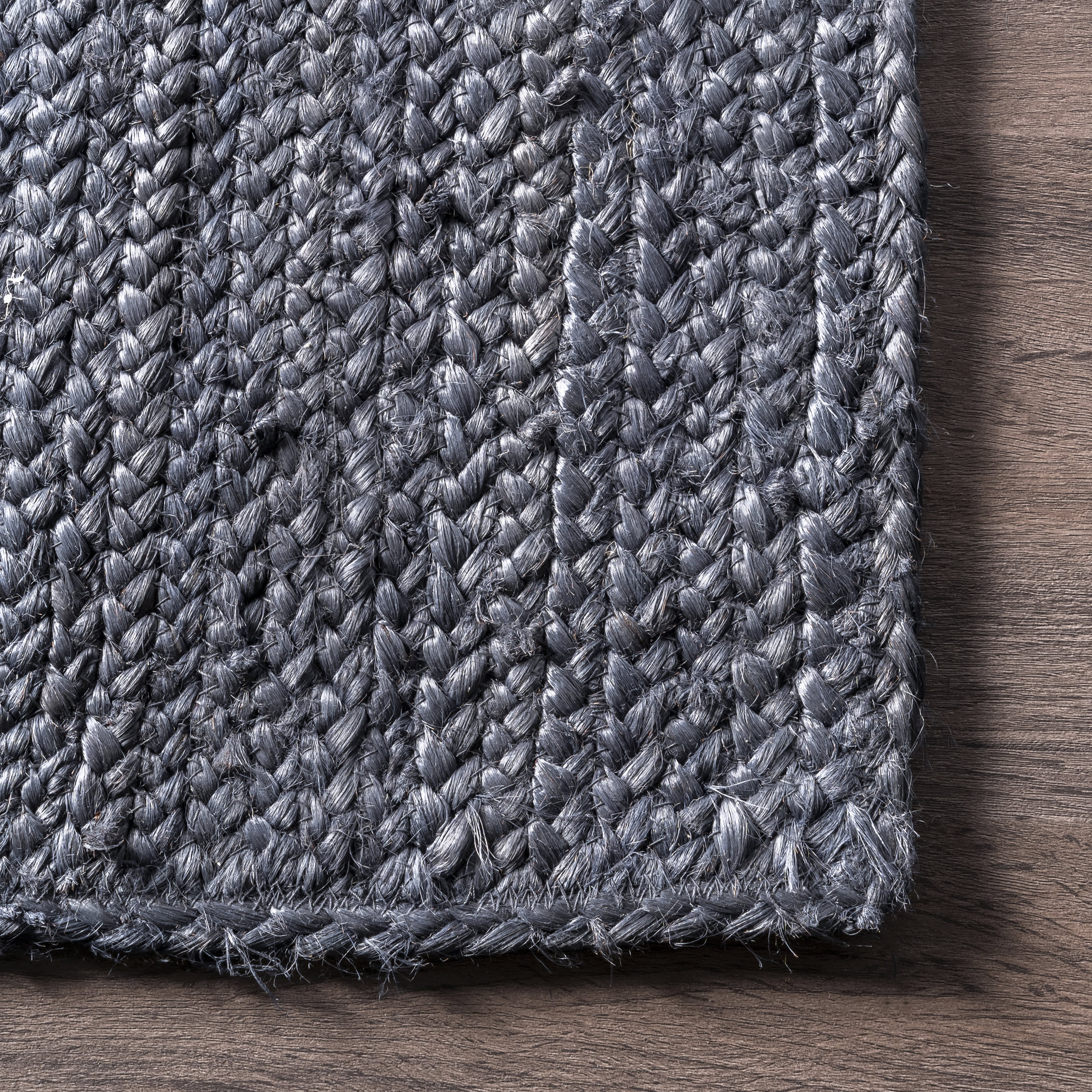 Jute Braided Rug | Navy - Image 3