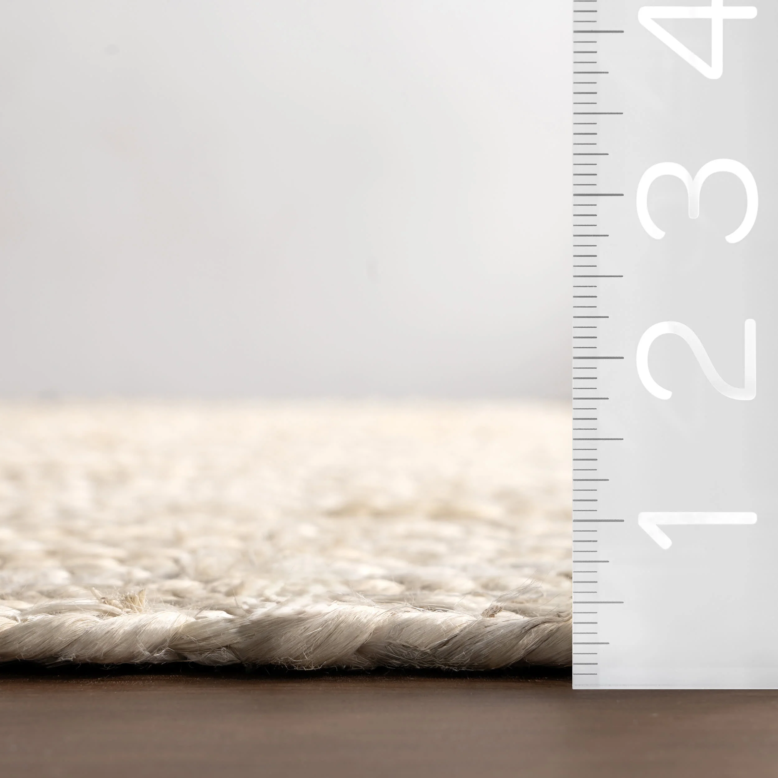 Jute Braided Rug | Off White - Image 5