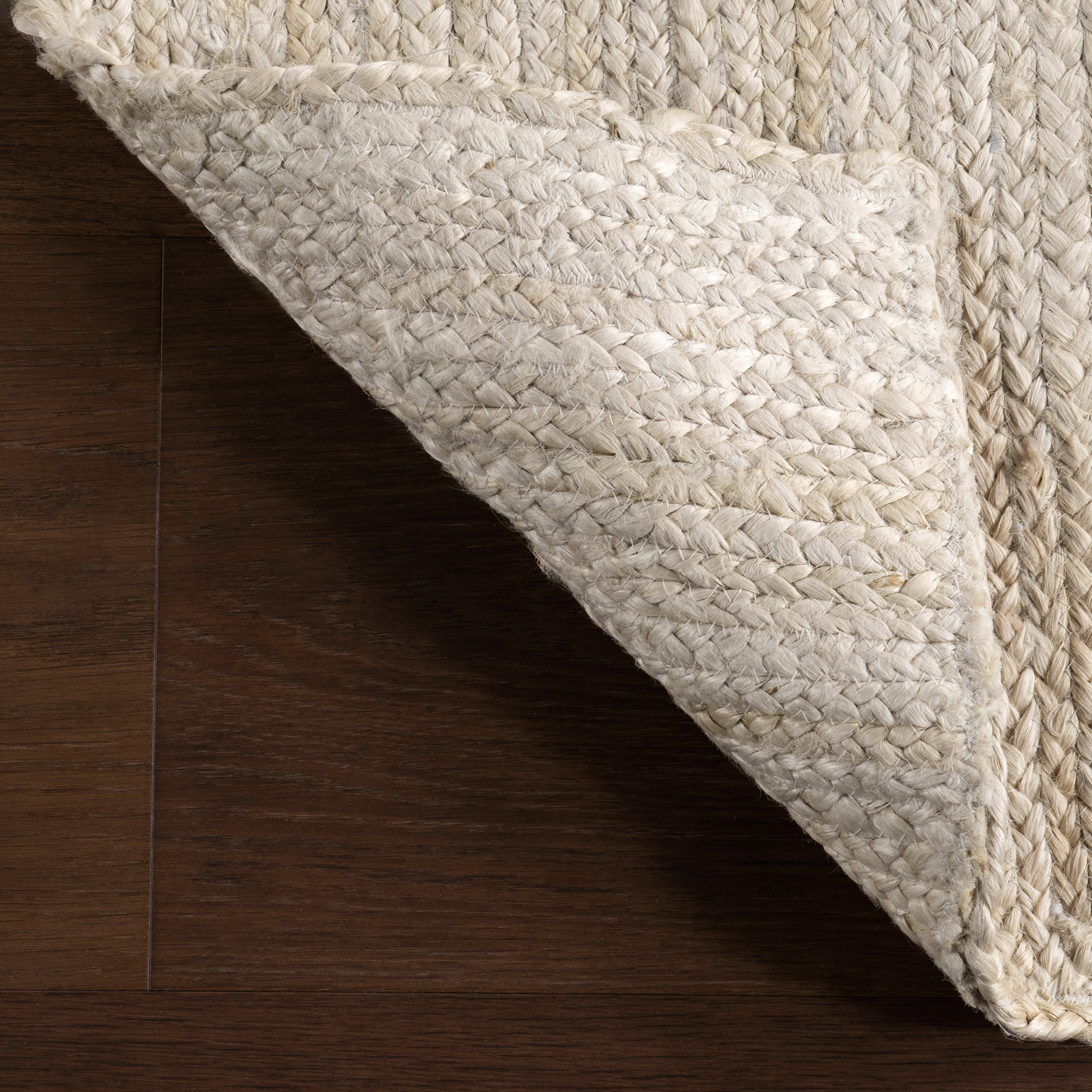 Jute Braided Rug | Off White - Image 7