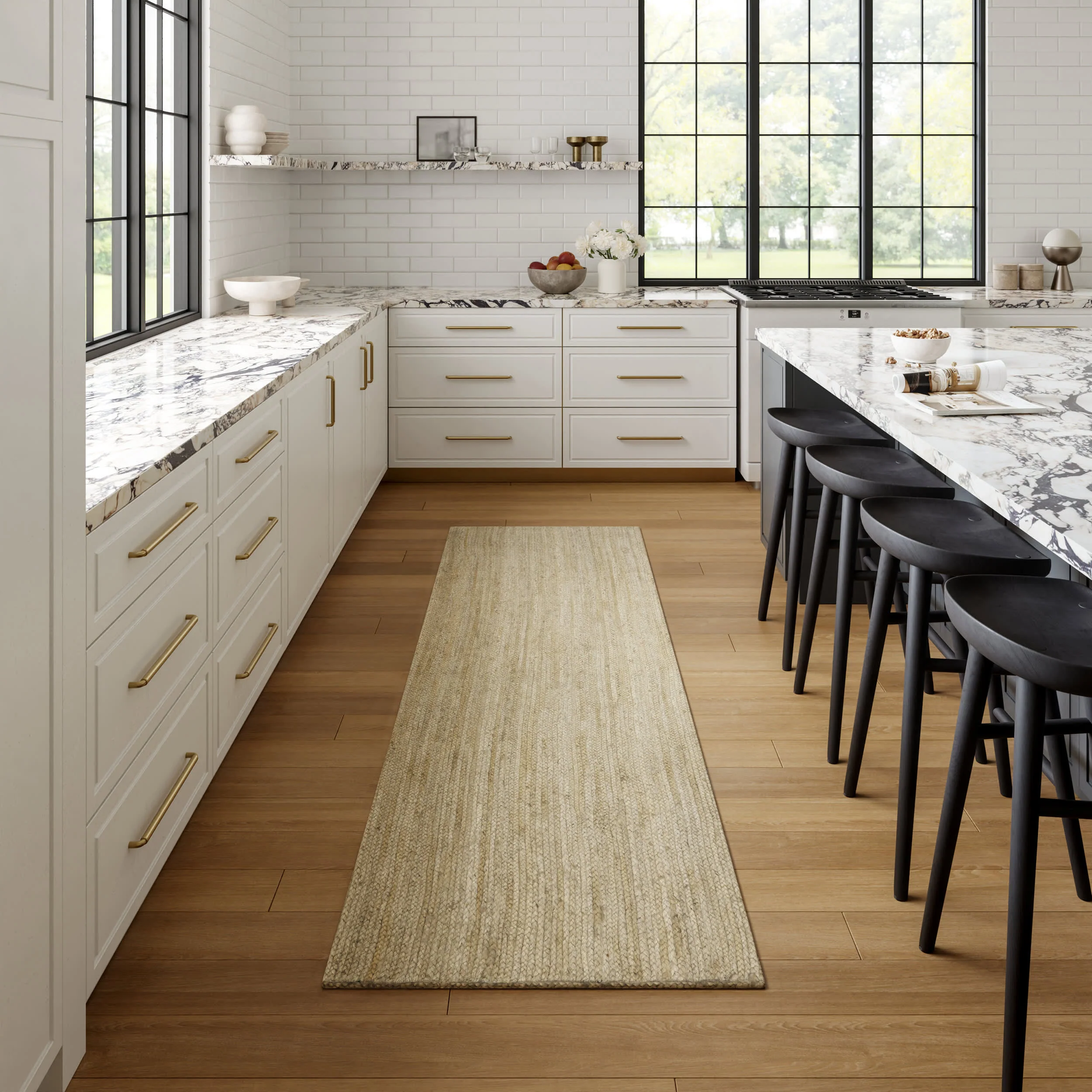 Jute Braided Rug | Off White - Image 2