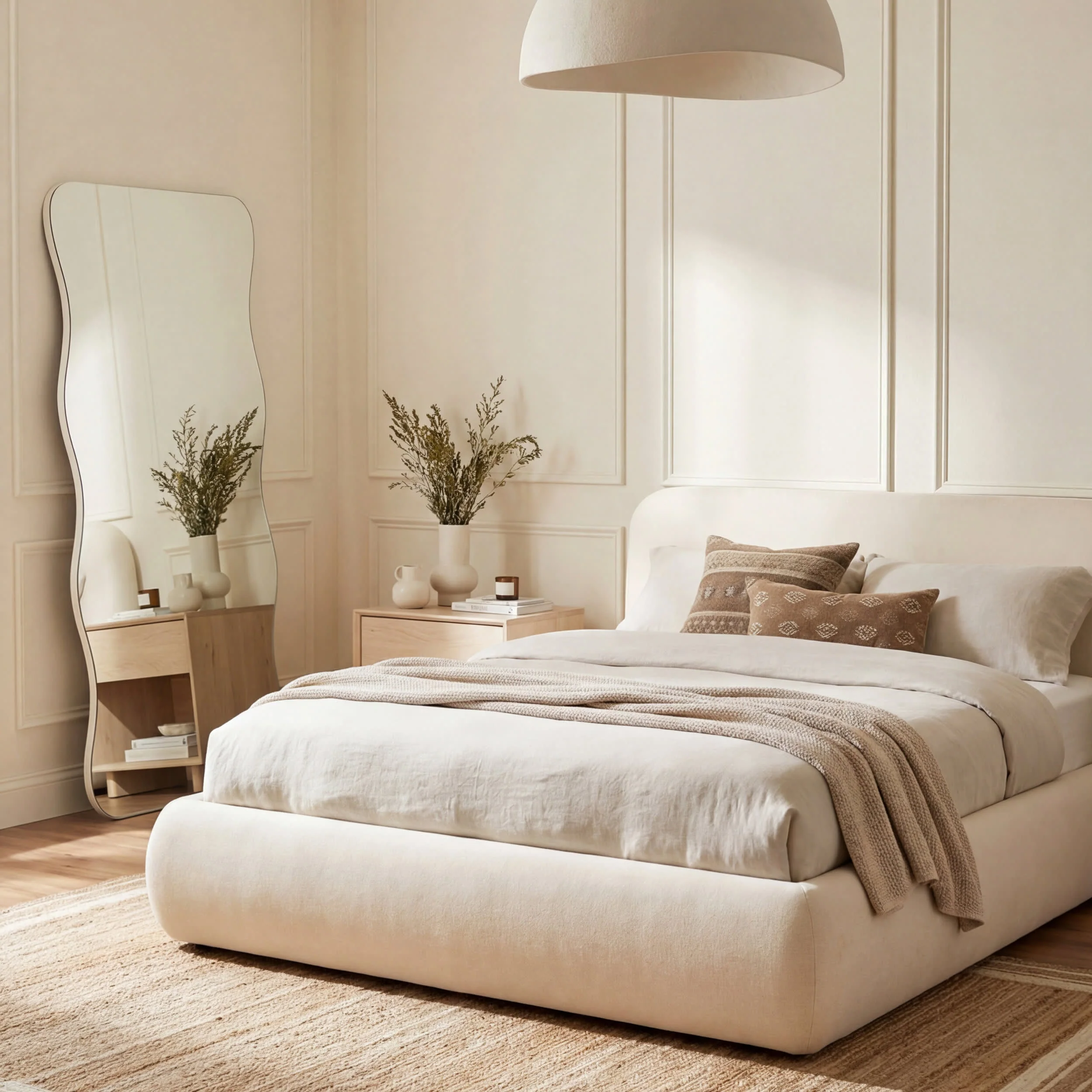Jute Braided Saturn Border Rug | Off White - Image 8