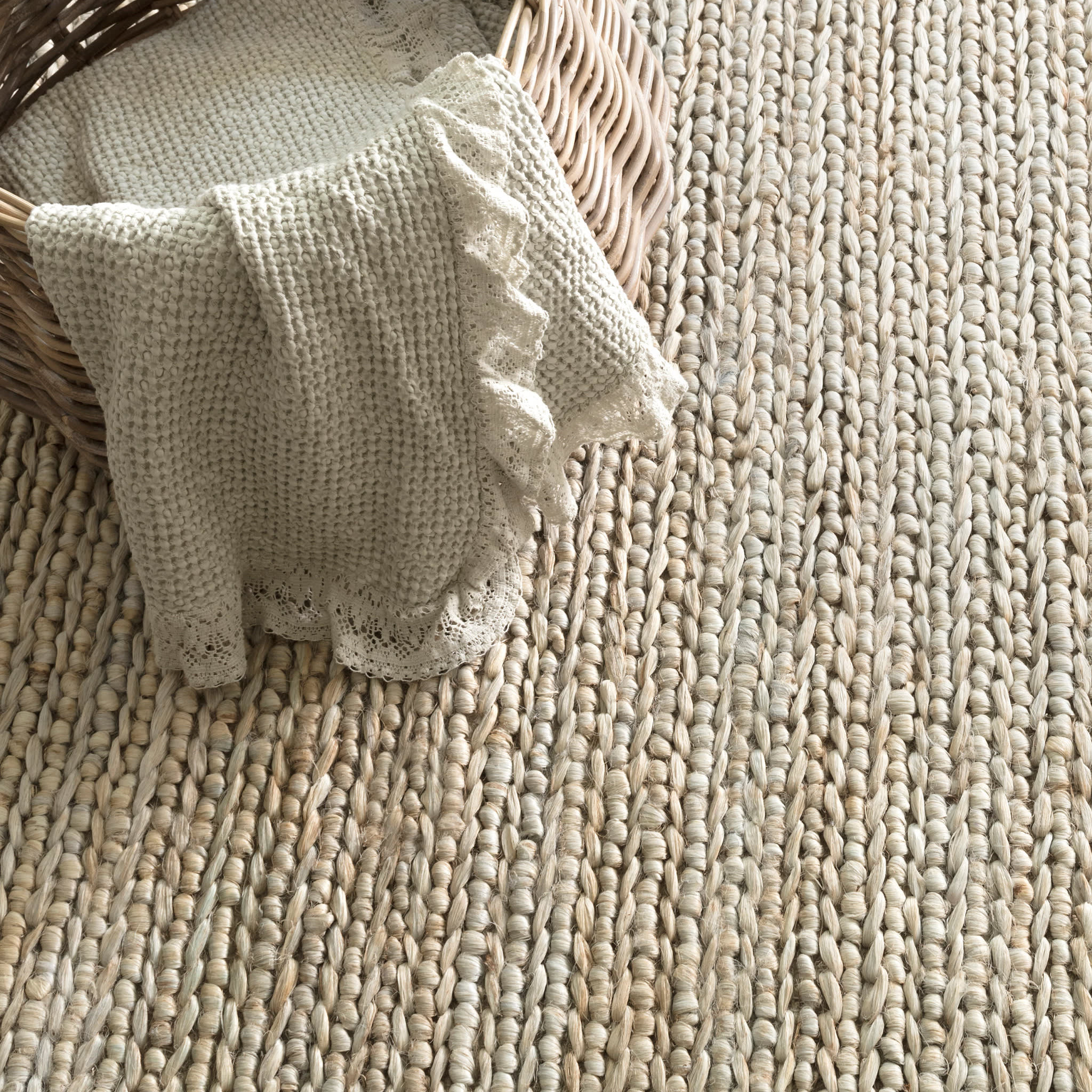 Jute Handwoven Rug | Ice - Image 3