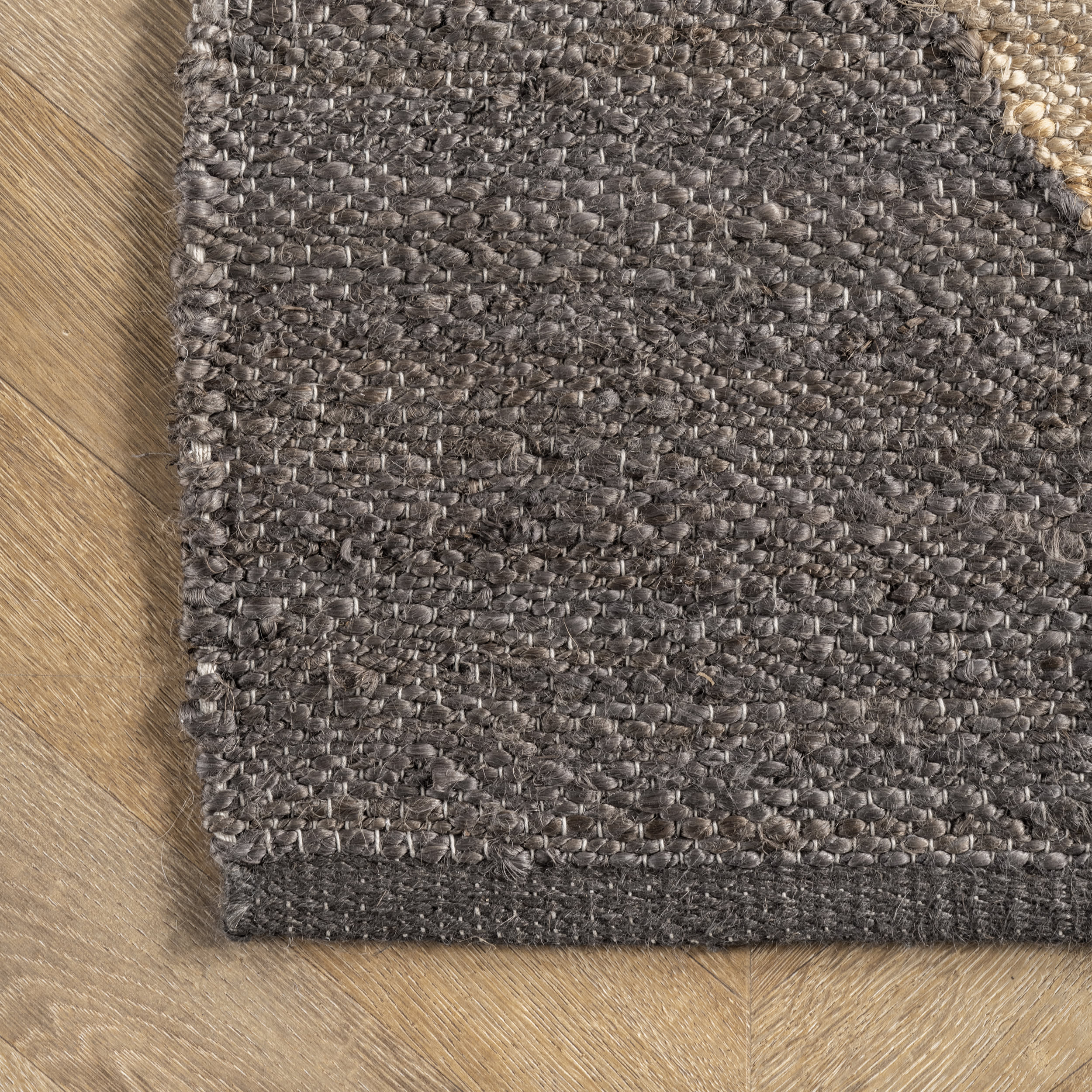 Jute Harlequin Trellis Rug | Black - Image 3