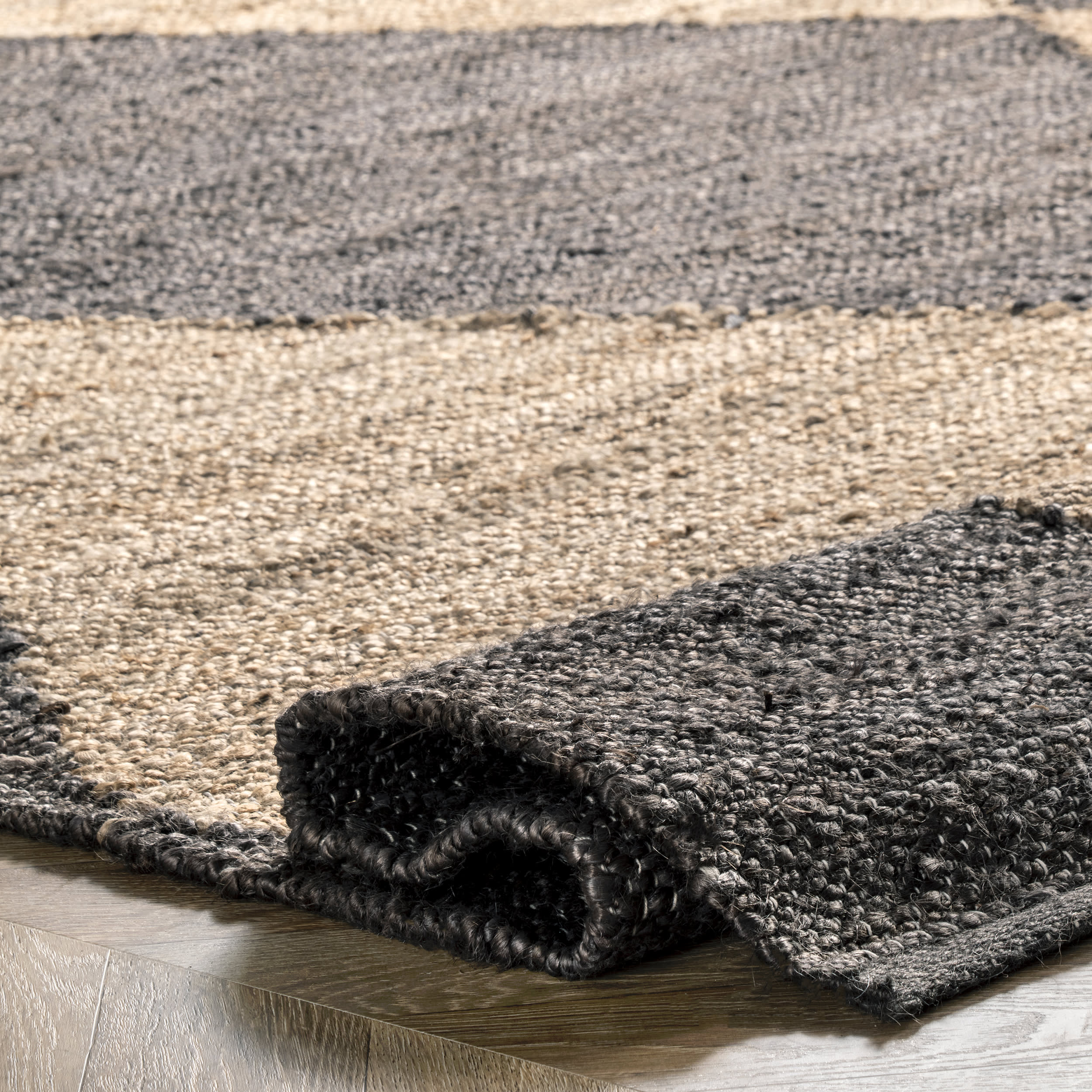 Jute Harlequin Trellis Rug | Black - Image 6