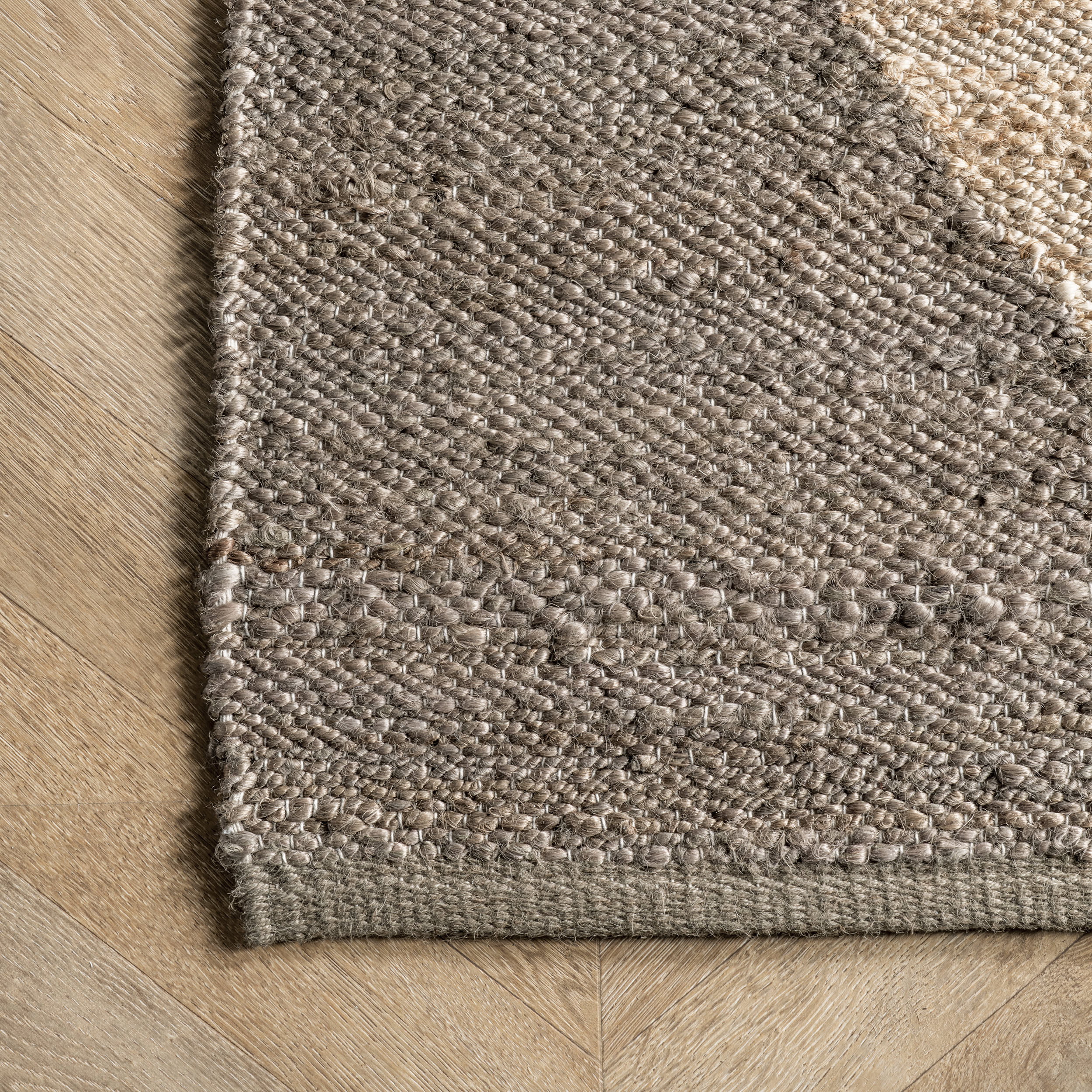 Jute Harlequin Trellis Rug | Grey - Image 3