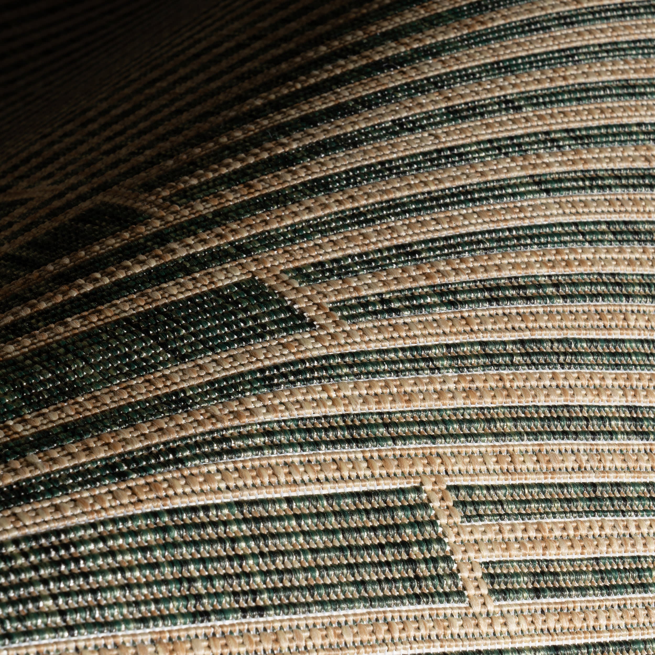 Kaelis Striped Indoor/Outdoor Rug | Green - Image 3