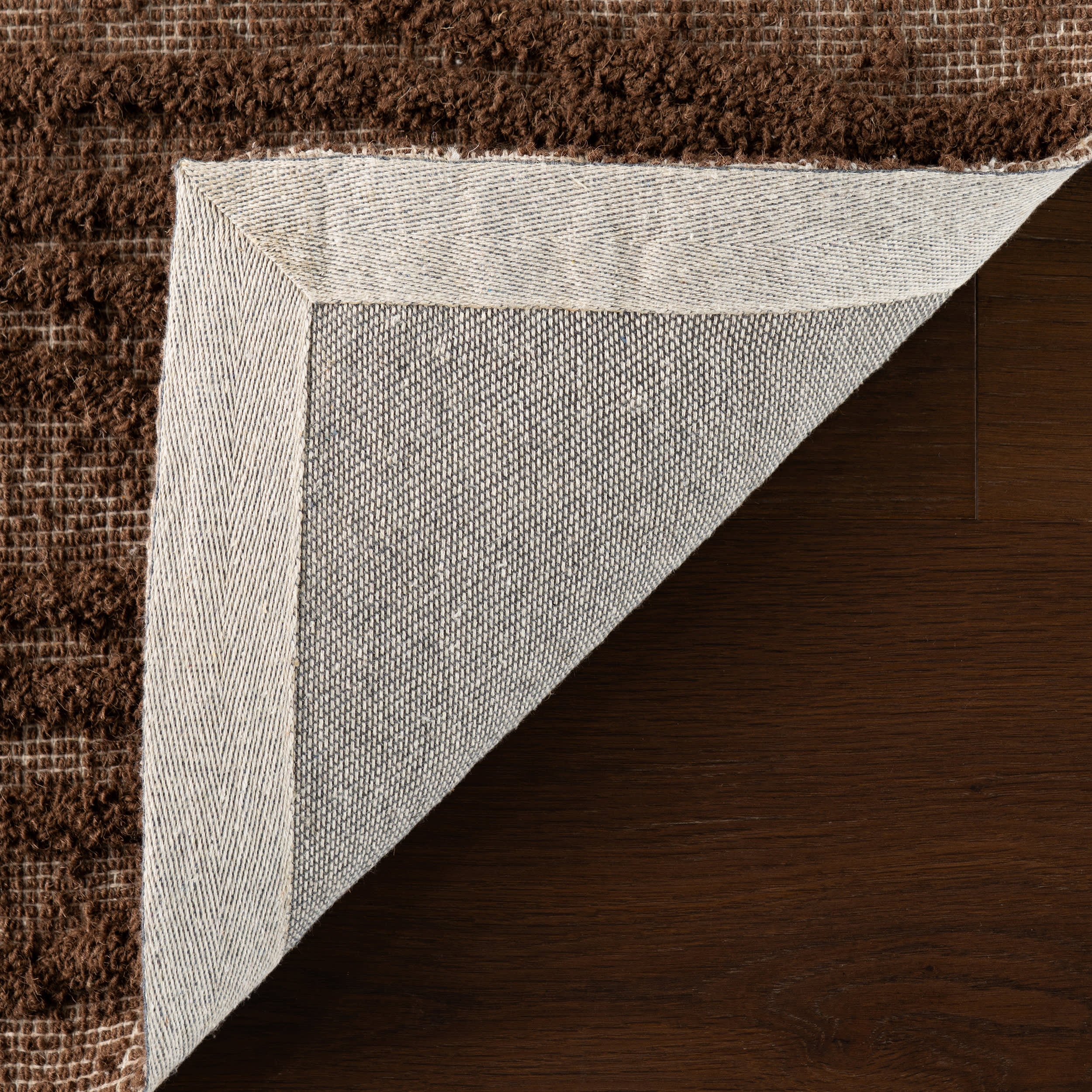 Kahina Abstract Bohemian Hand Tufted Wool Rug | Brown - Image 8