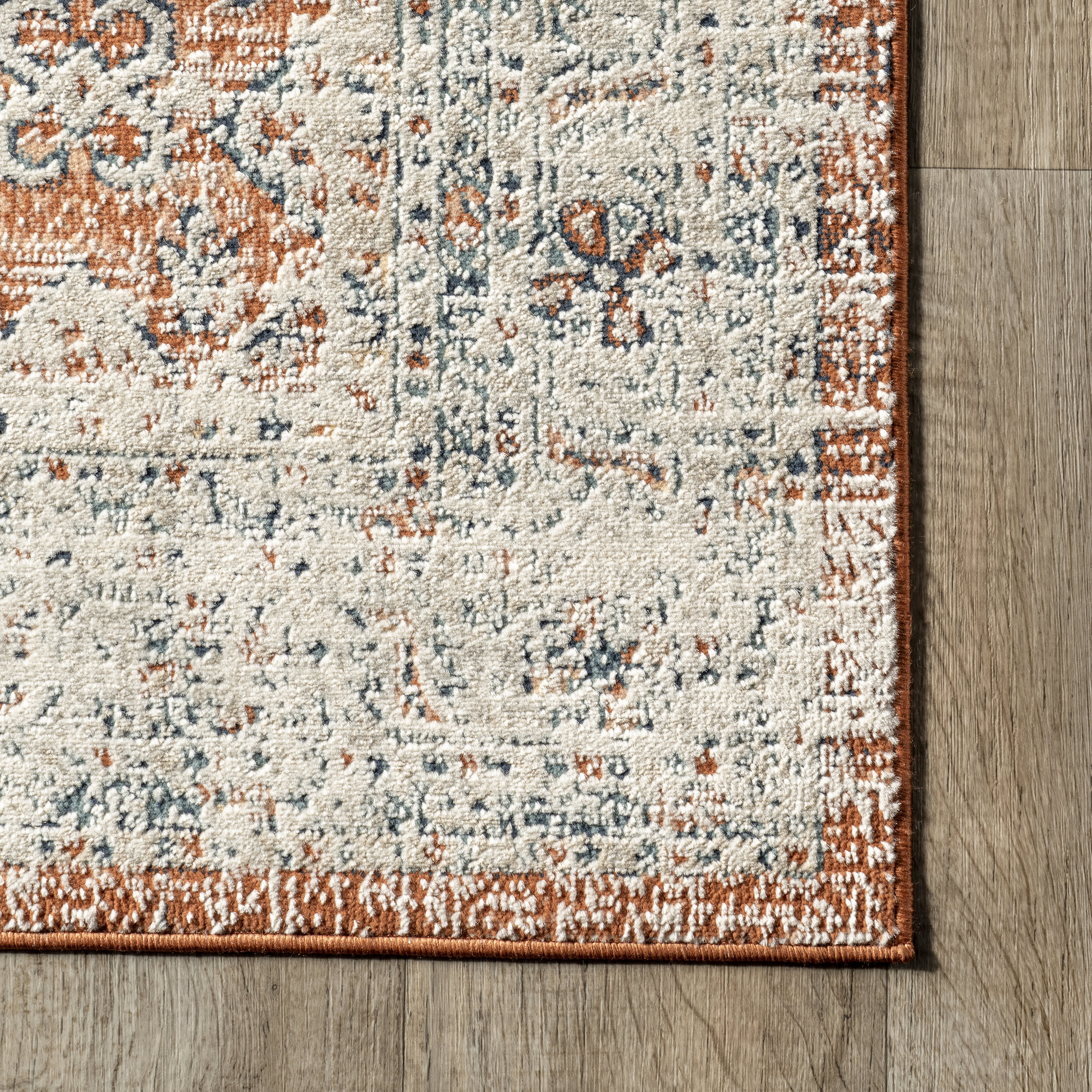 Kaia Distressed Persian Rug | Beige - Image 3