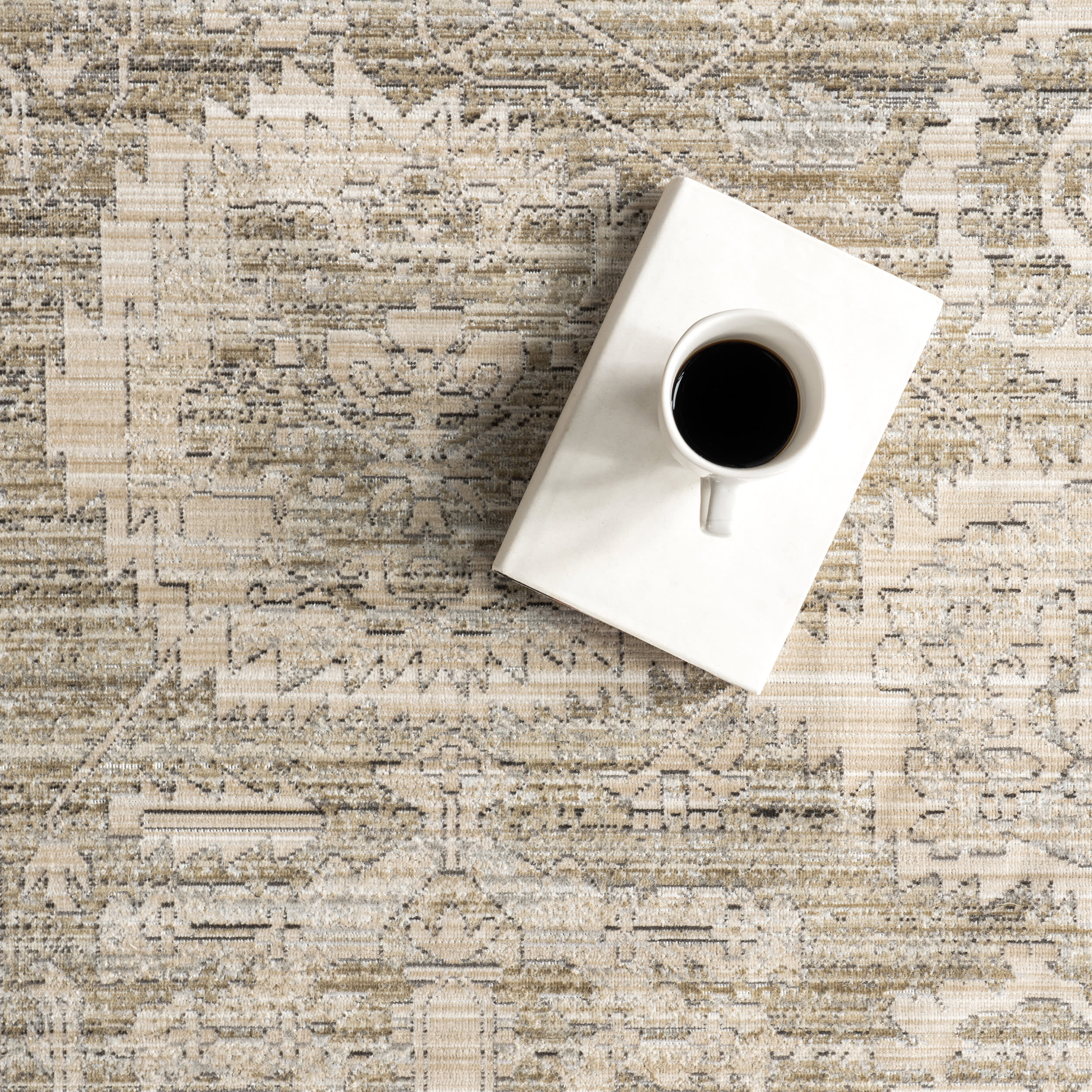 Bryony Medallion Indoor/Outdoor Area Rug | Light Grey - Image 8