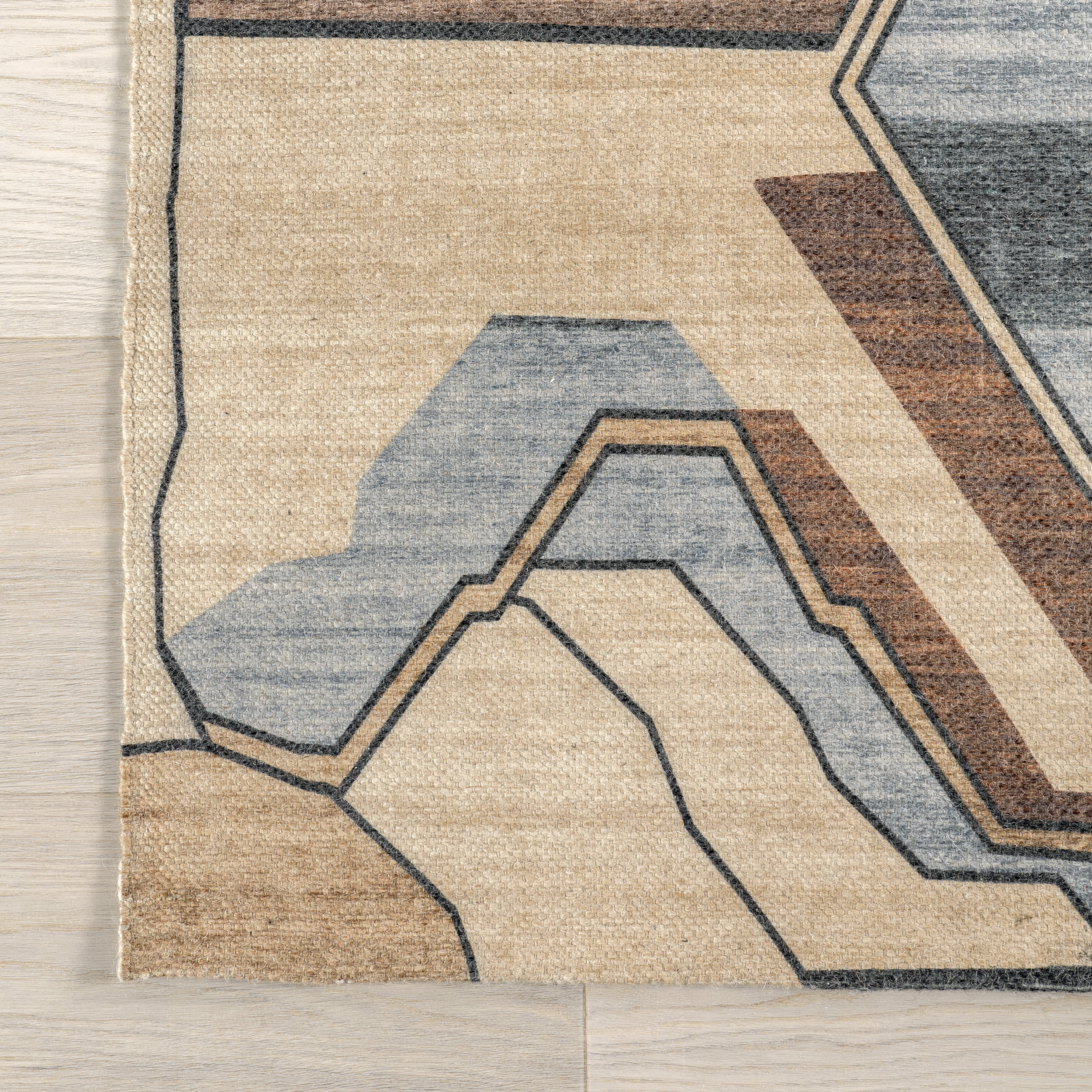 Kali Gandaki Wool Rug | Brown - Image 3