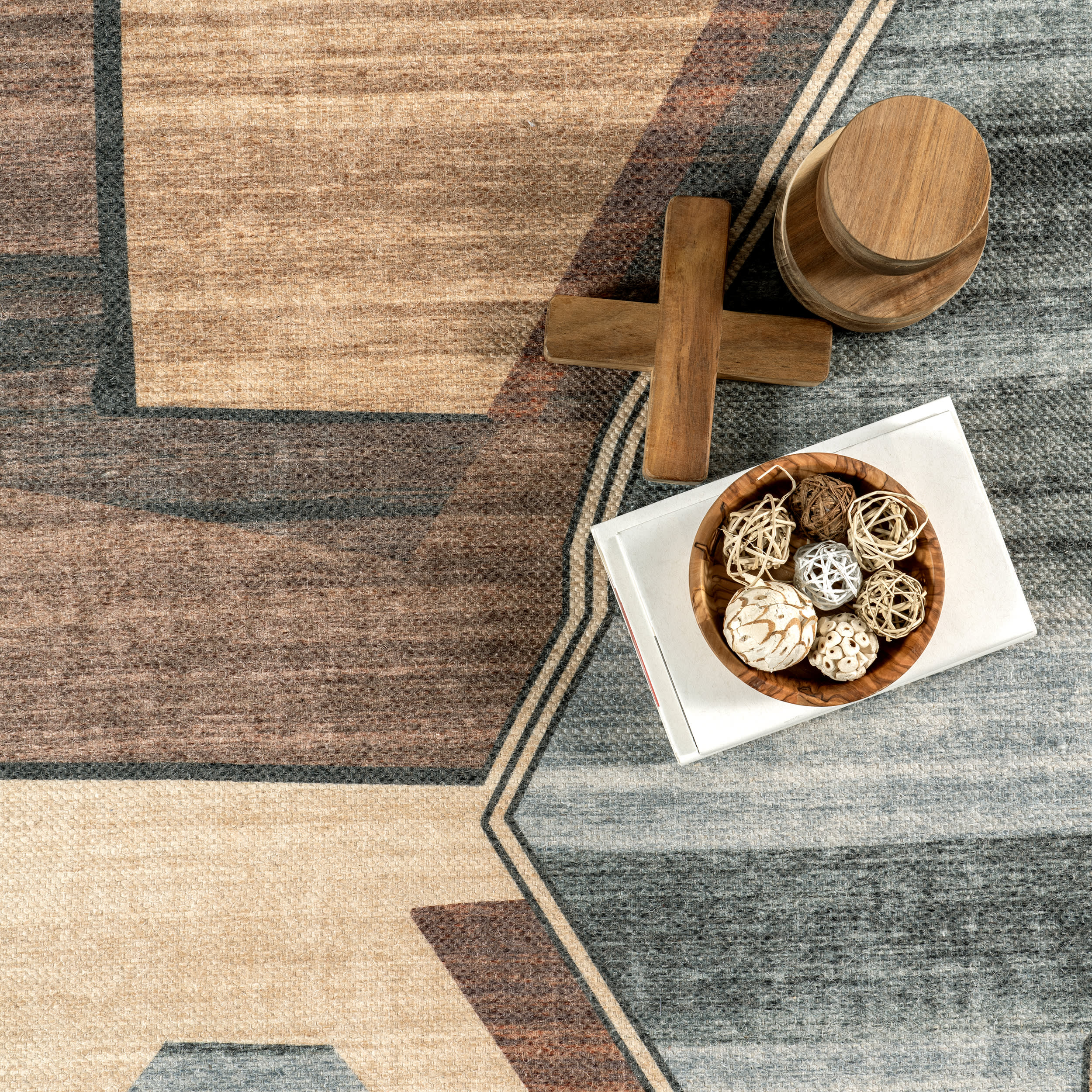 Kali Gandaki Wool Rug | Brown - Image 6