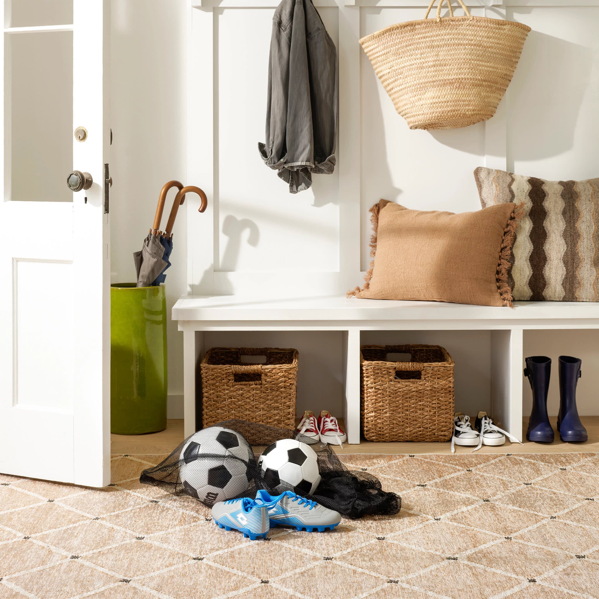 Kali Machine Washable Rug | Natural - Image 2