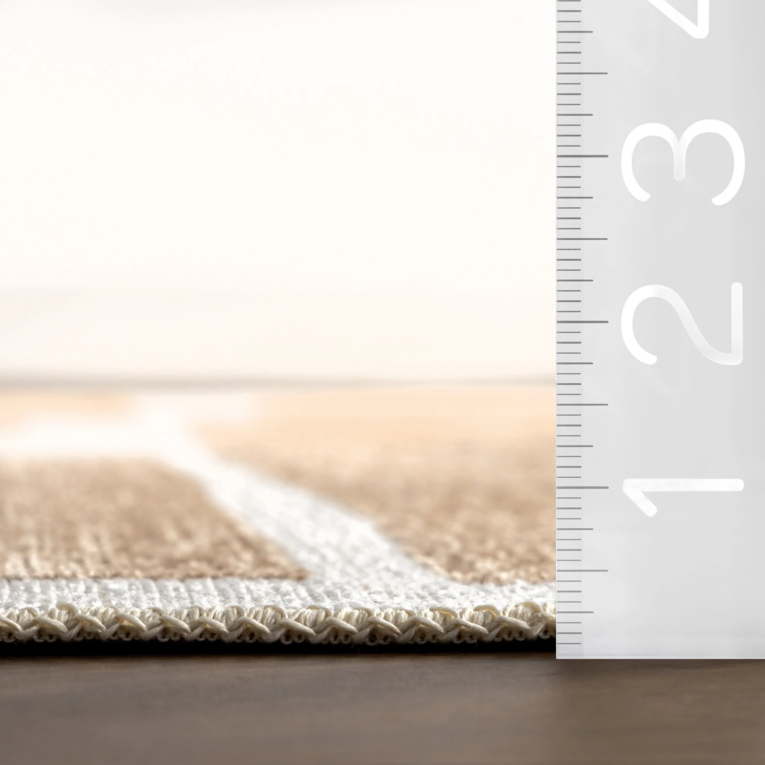 Kali Modern Geometric Reversible Washable Rug | Taupe - Image 7