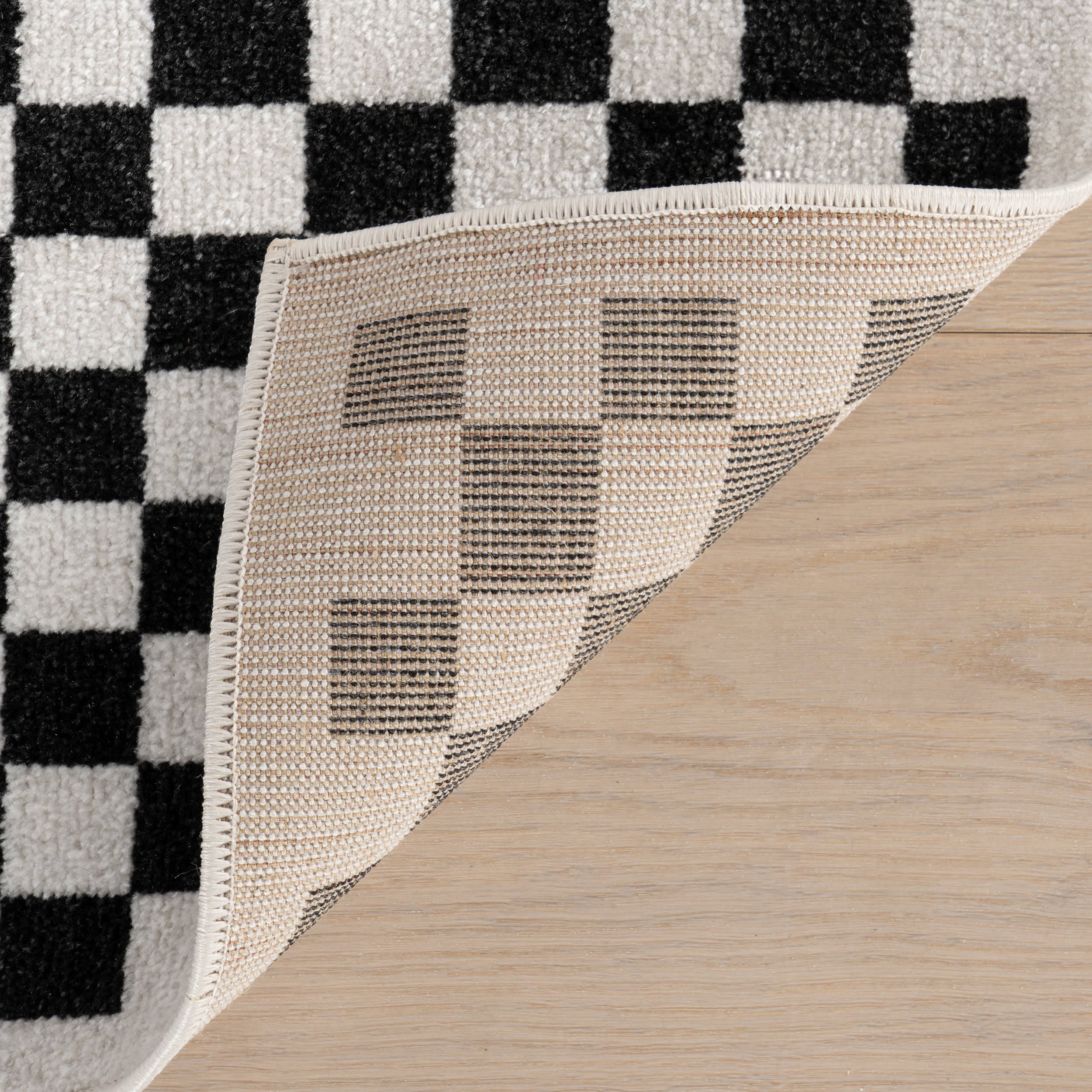 Kallie Washable Tiled Rug | Blue - Image 8