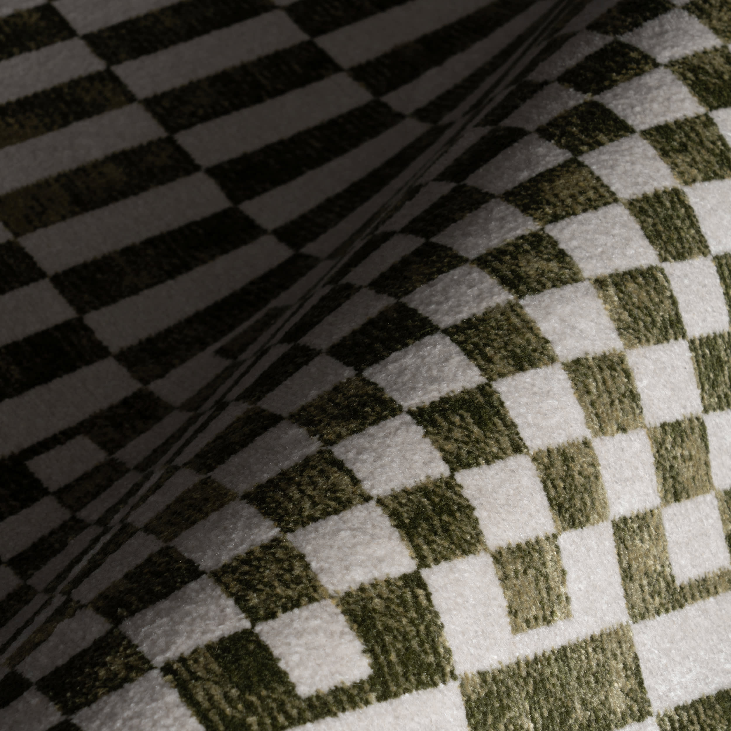 Kallie Washable Tiled Rug | Green - Image 3