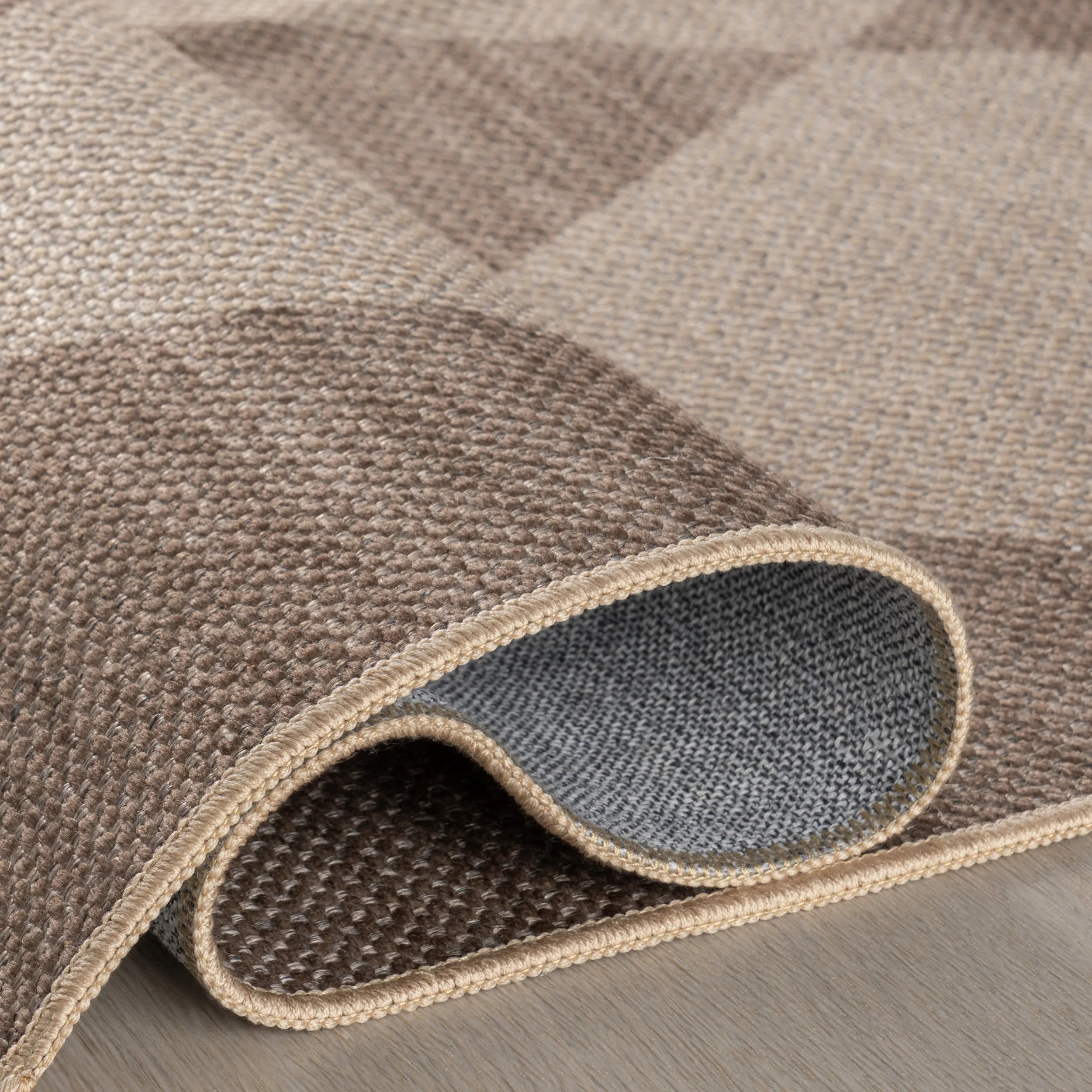 Kamilah Easy-Jute Washable Checkered Rug | Natural - Image 10
