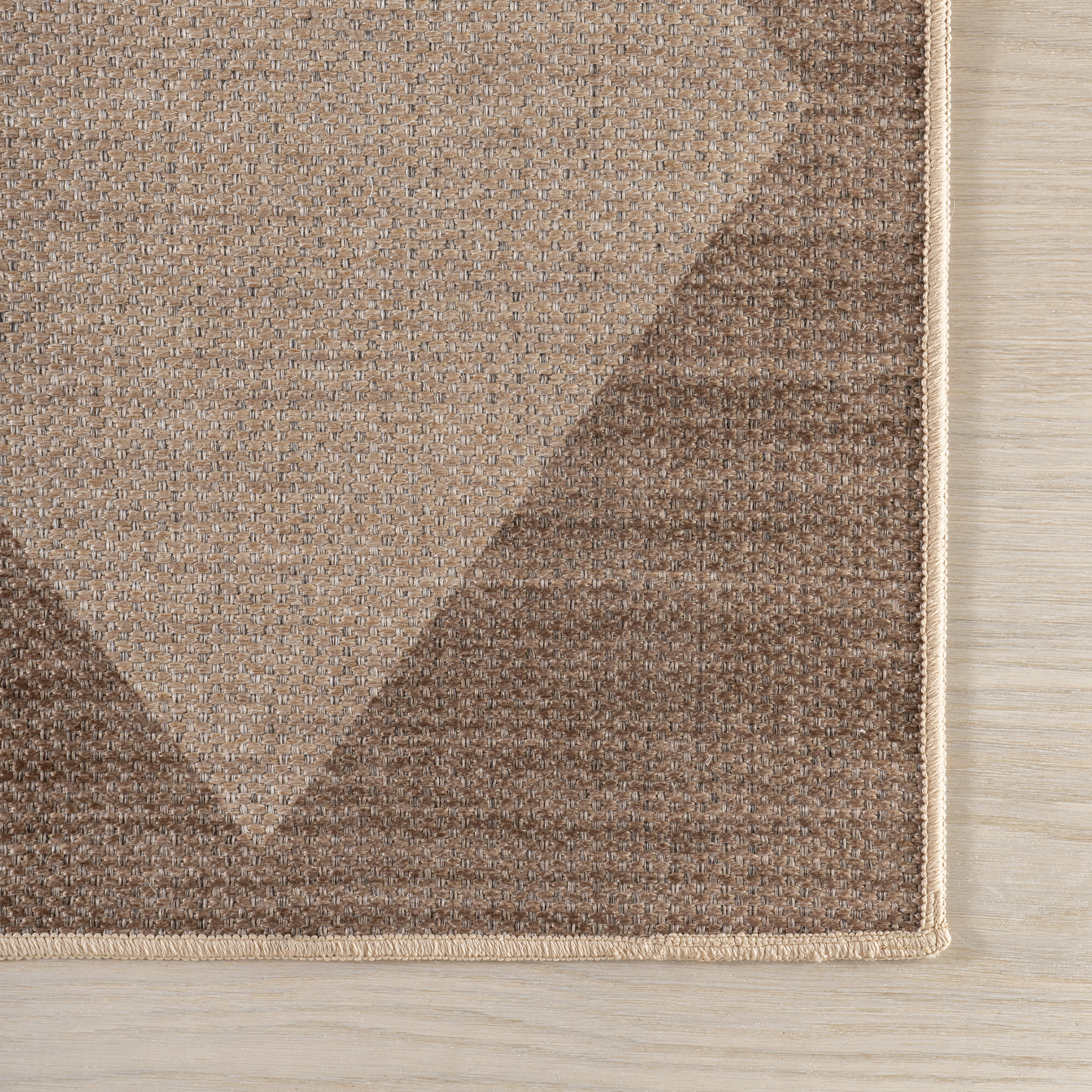 Kamilah Easy-Jute Washable Checkered Rug | Natural - Image 4