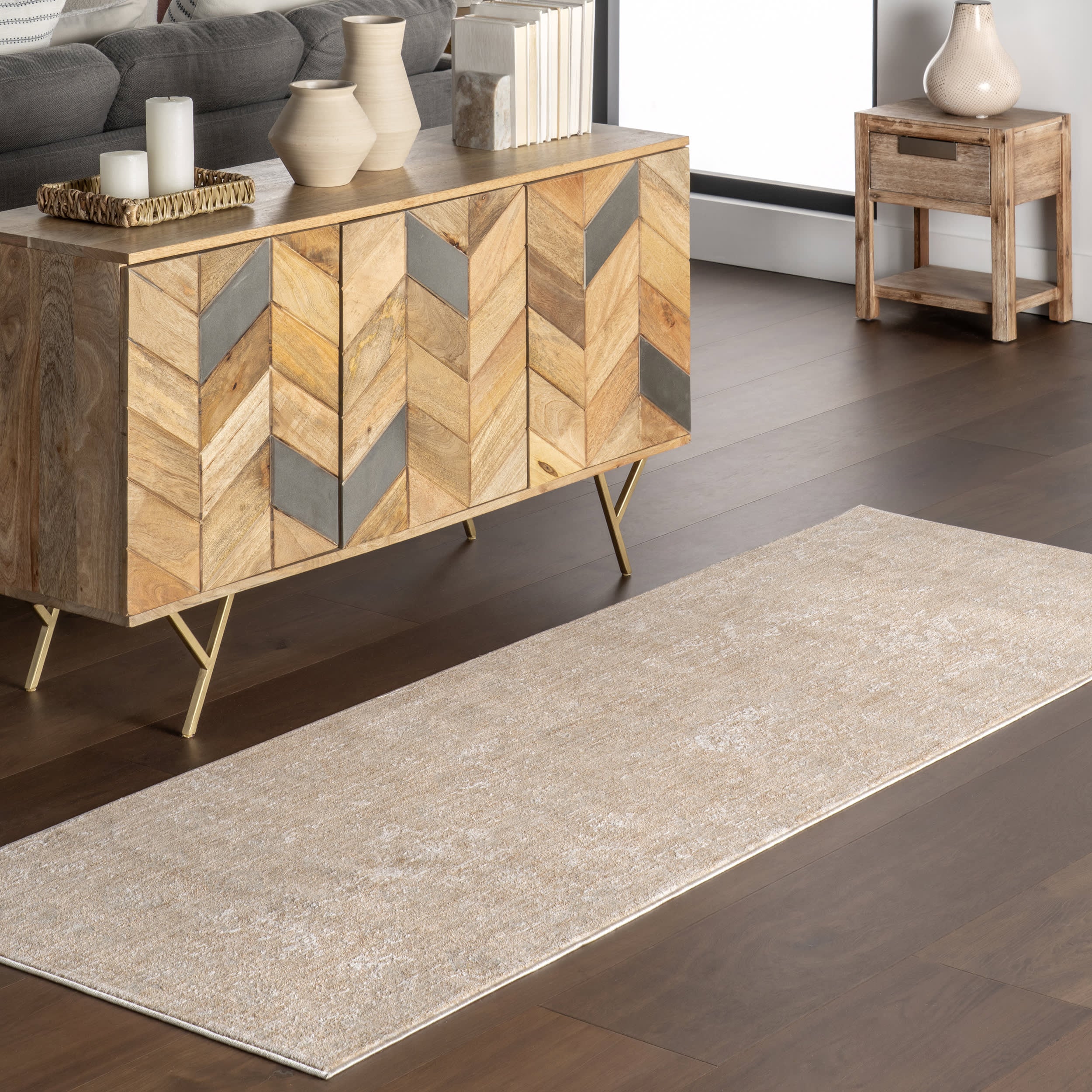 Kamiya Vintage Rug | Light Brown - Image 2