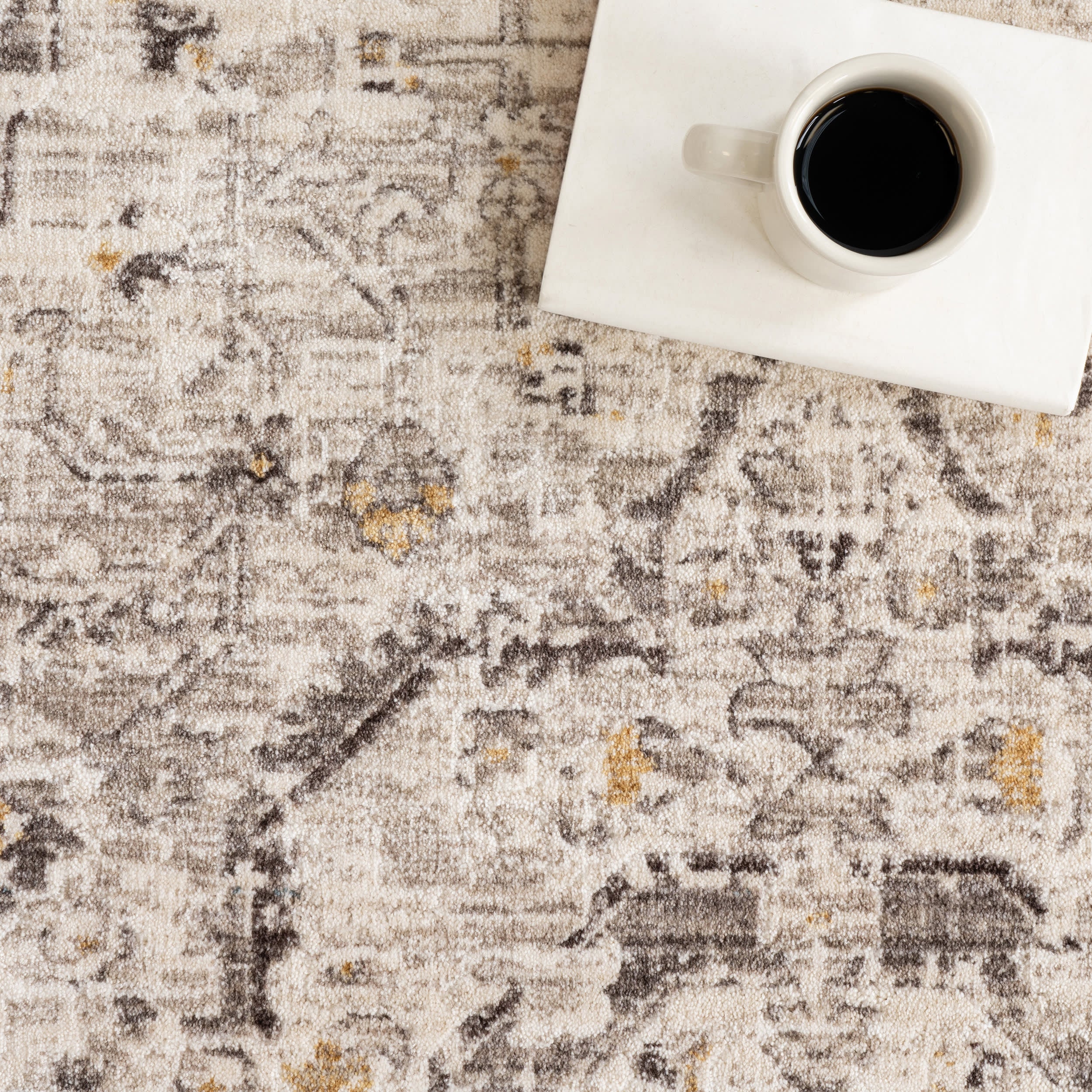 Kamryn Medallion Rug | Light Grey - Image 8