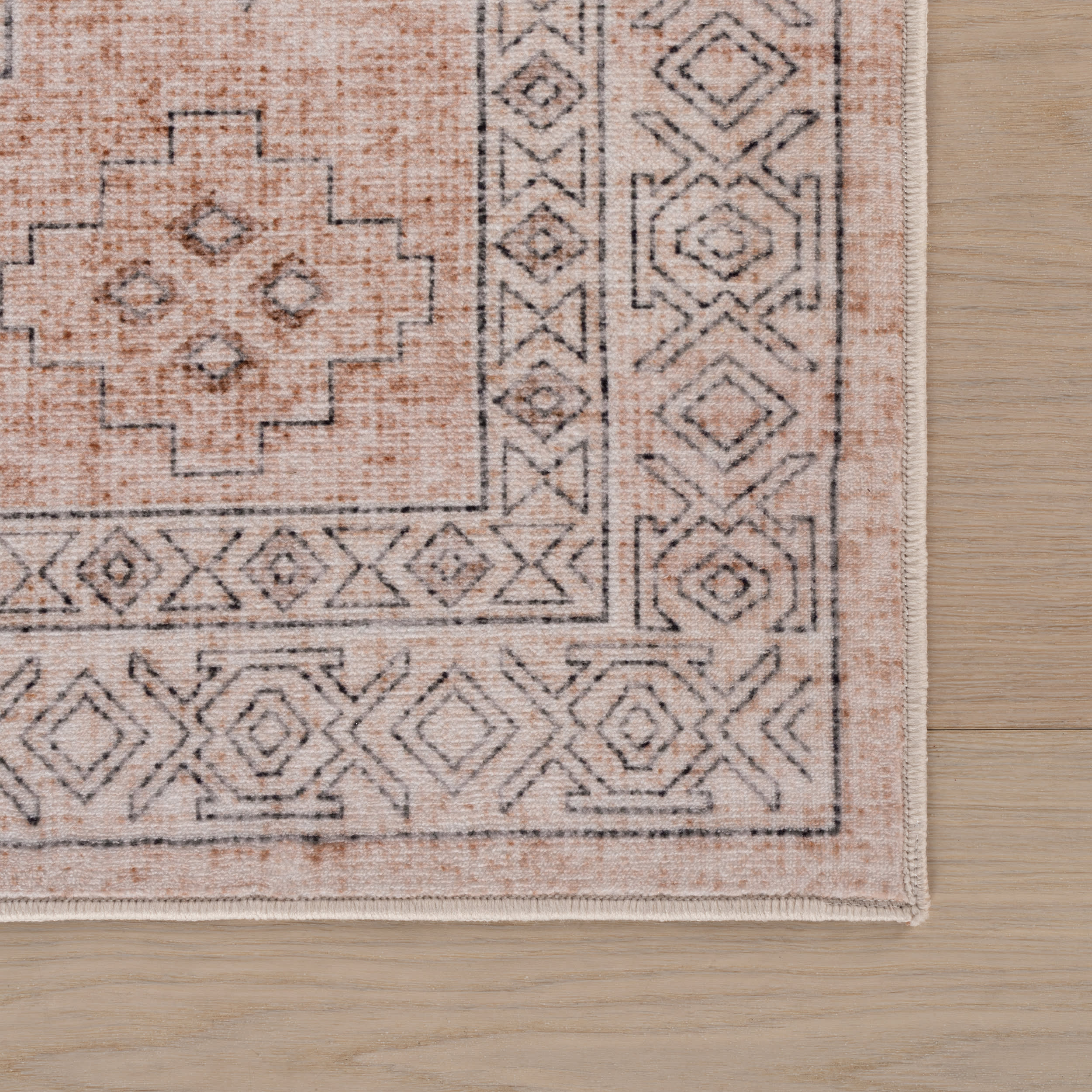 Kanna Oriental and Persian Washable Rug | Peach - Image 4