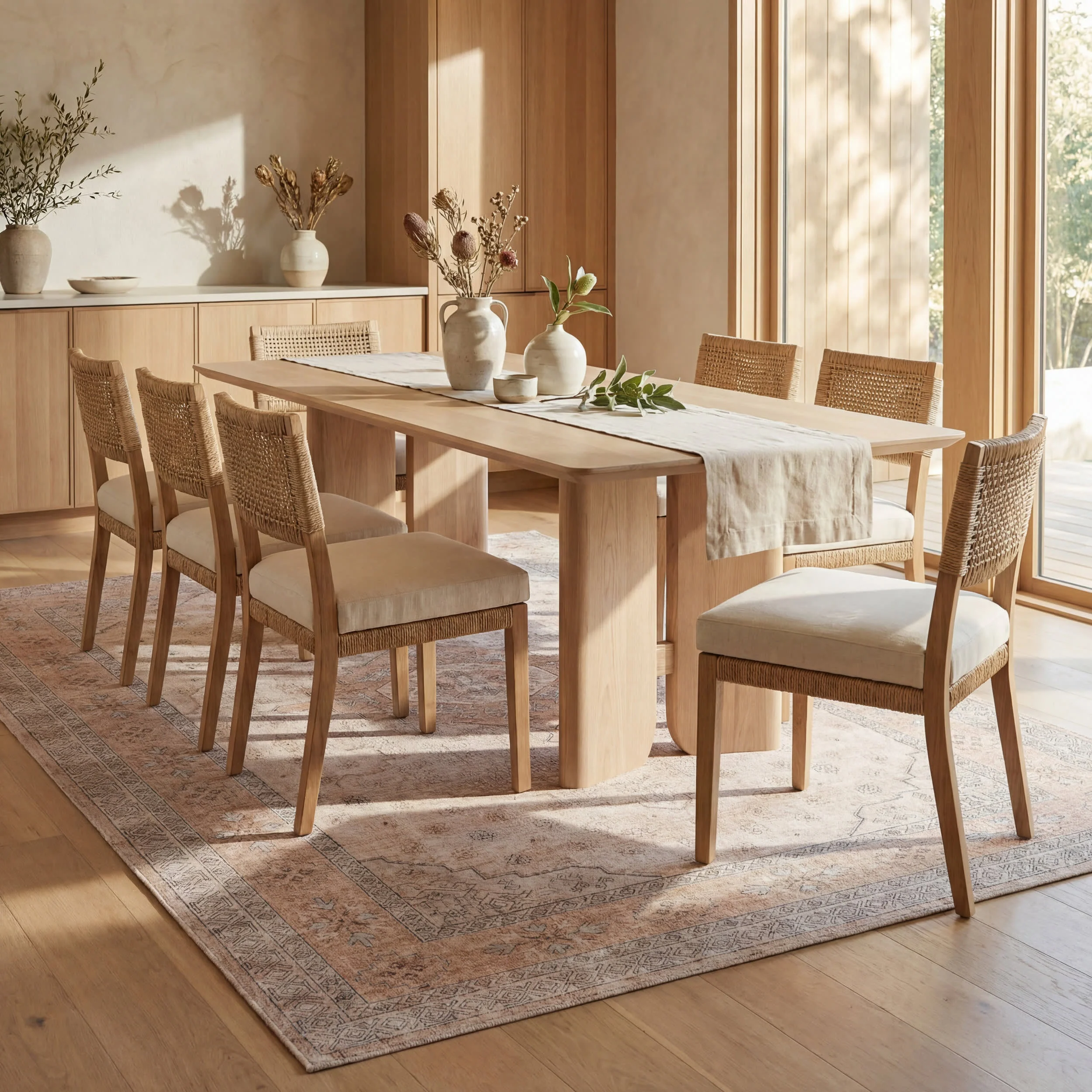 Kanna Oriental and Persian Washable Rug | Peach - Image 7