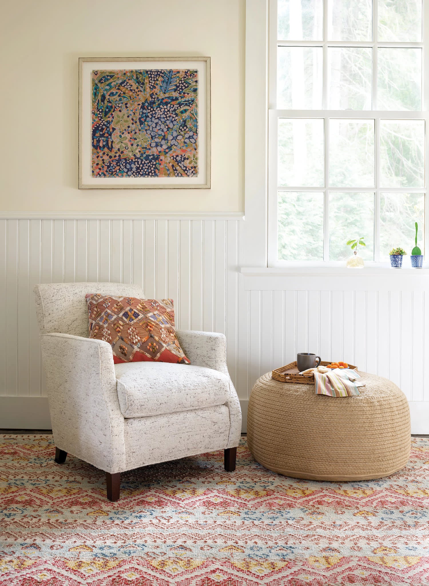 Kara Kilim Handwoven Cotton Rug | Multi - Image 2