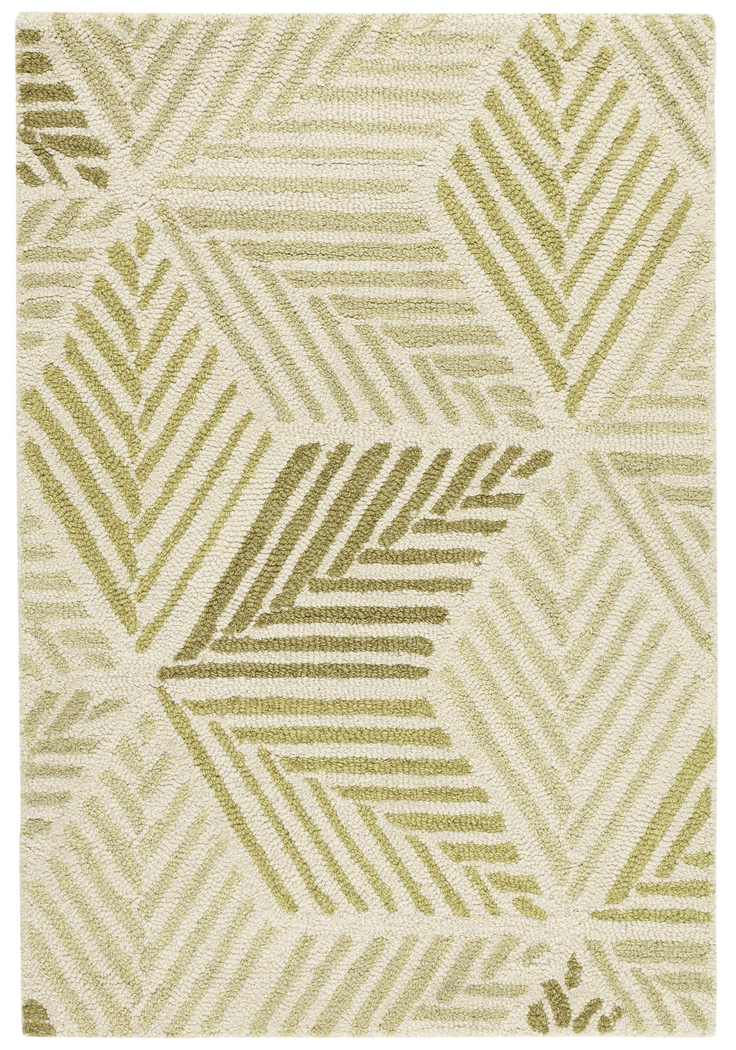 Karari Hand Hooked Wool Rug | Moss - Image 8