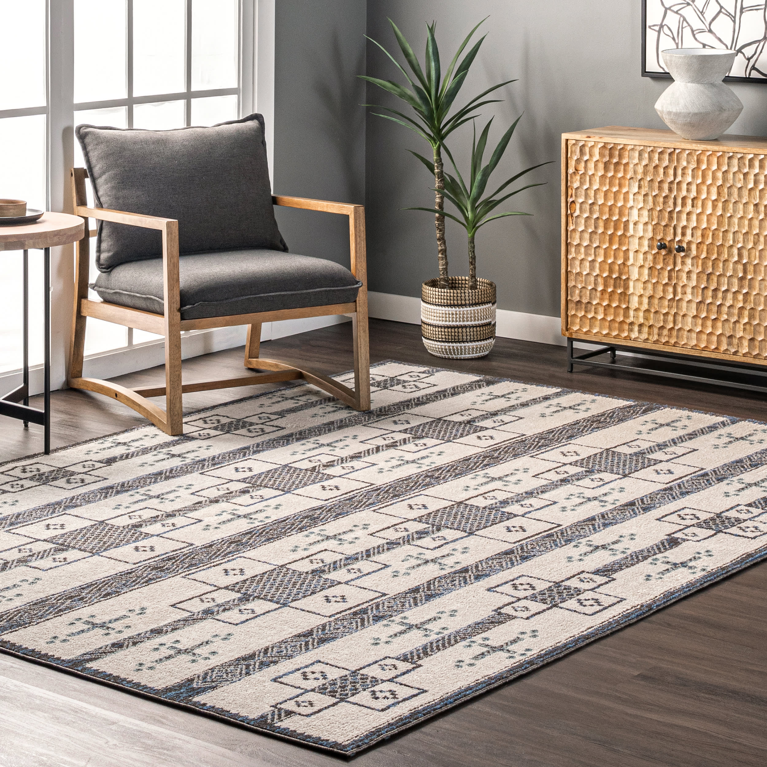 Karen Tuareg Rug | Grey - Image 2