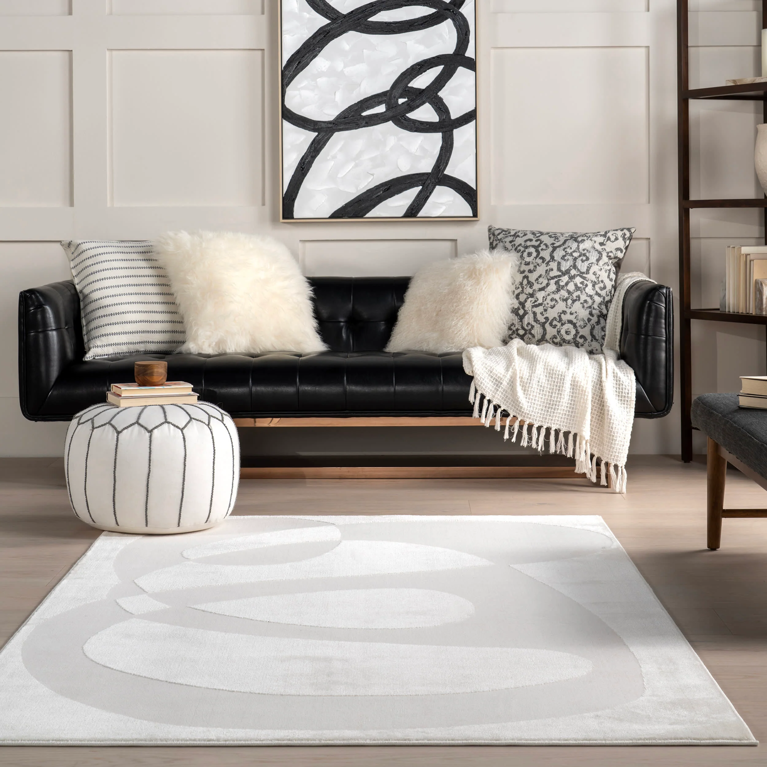 Karita Abstract Rug | Cream - Image 4