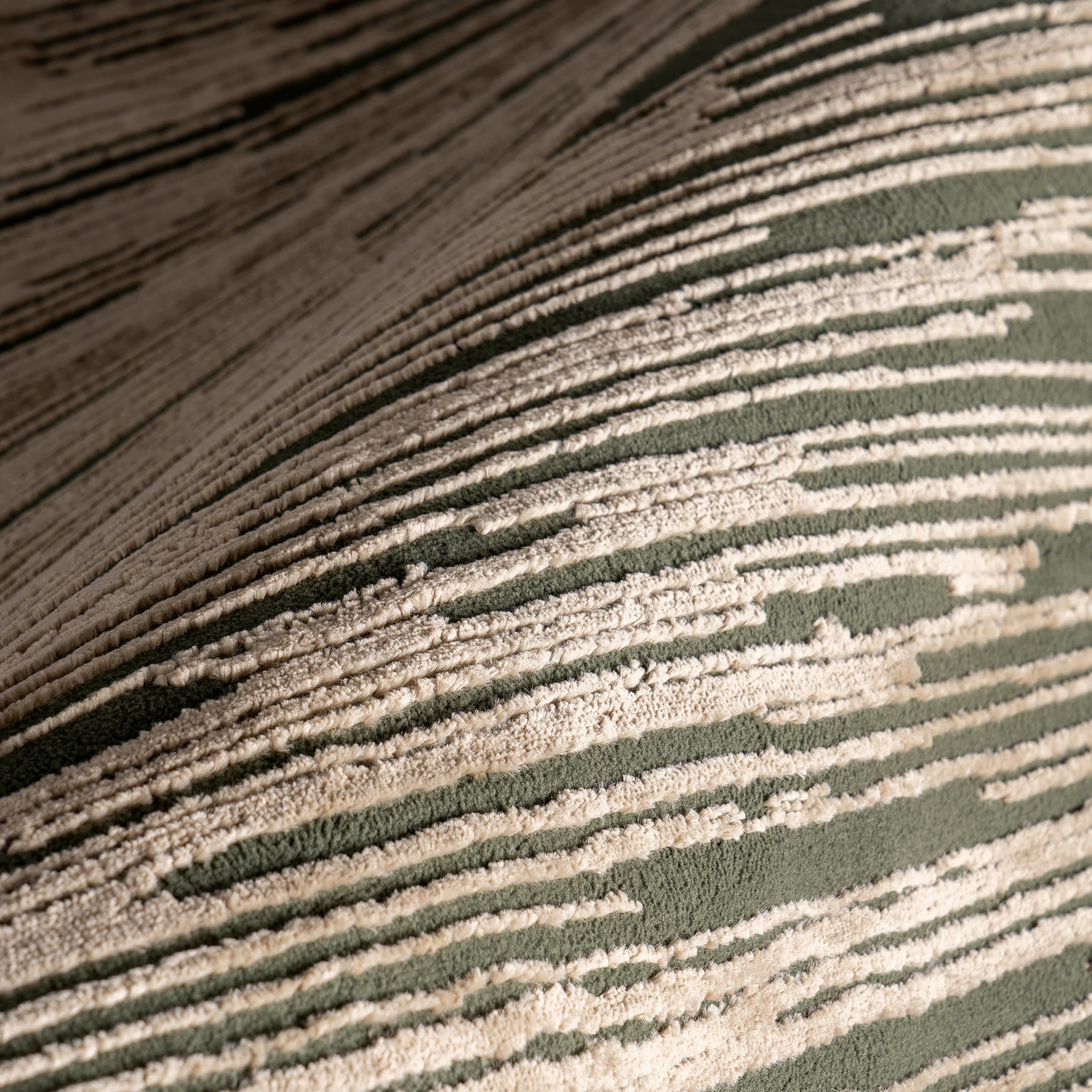 Karnali Abstract Washable Rug | Green - Image 3