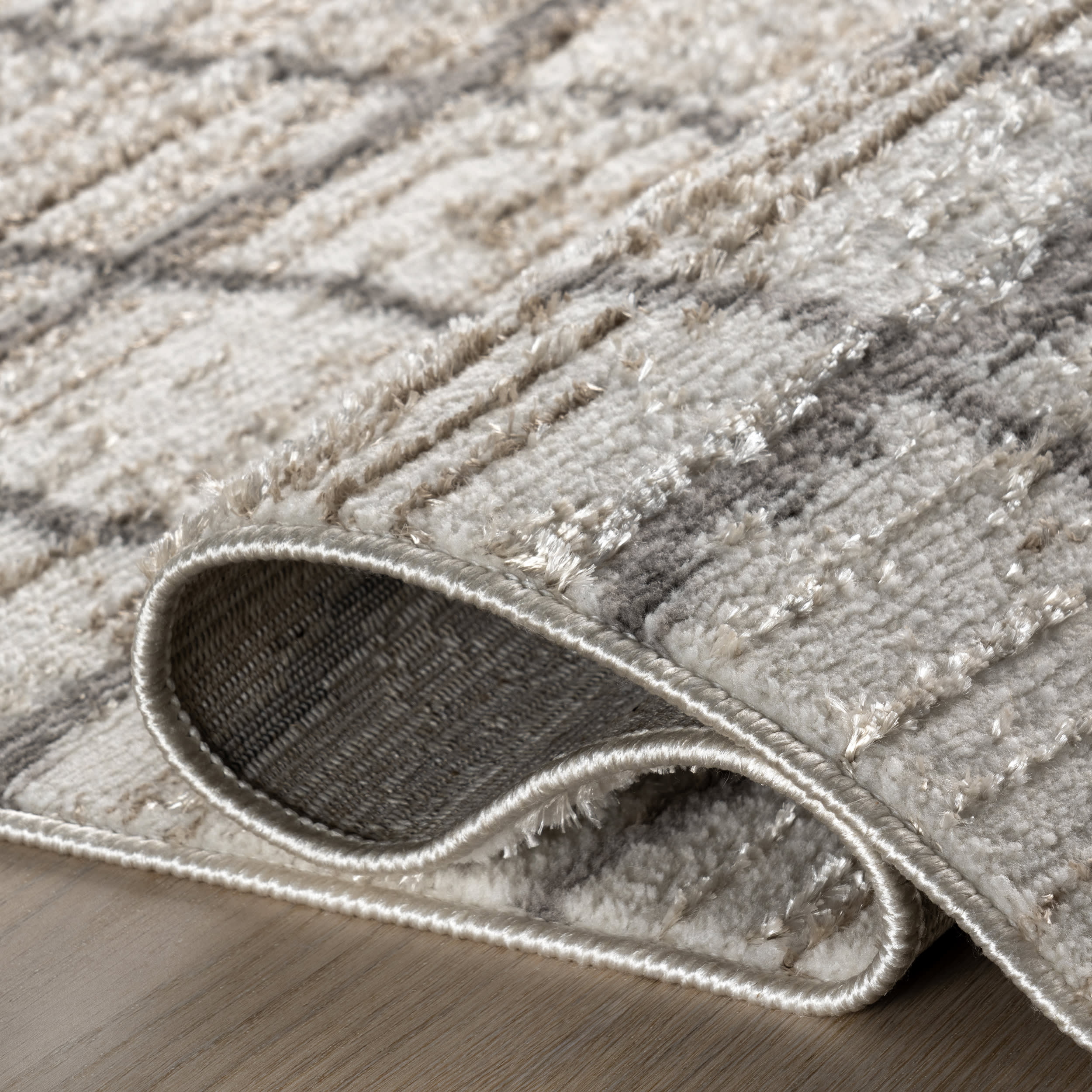 Karolina Checked Rug | Beige - Image 9