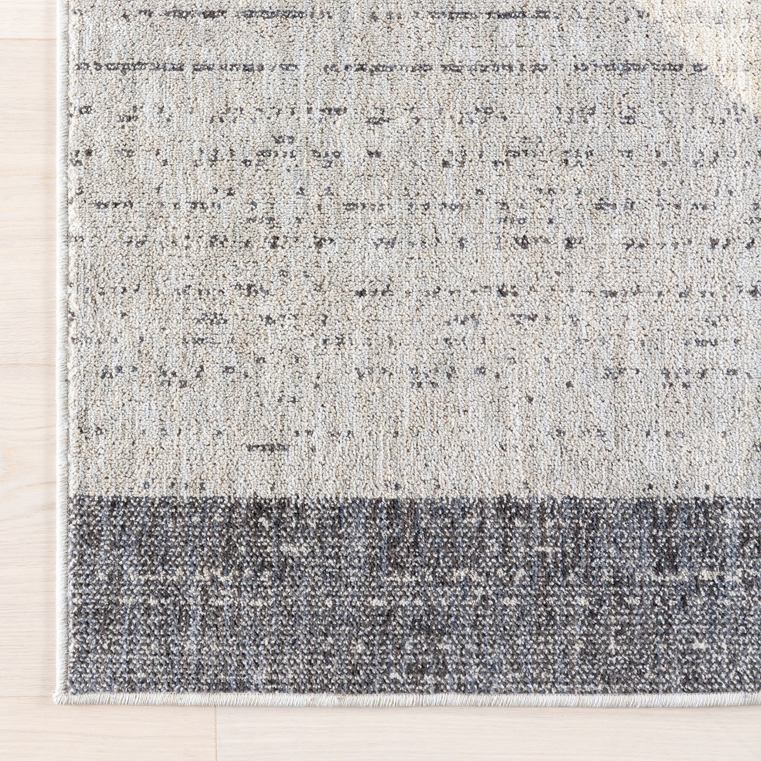 Karter Striped Trapezoid Rug | Light Grey - Image 4