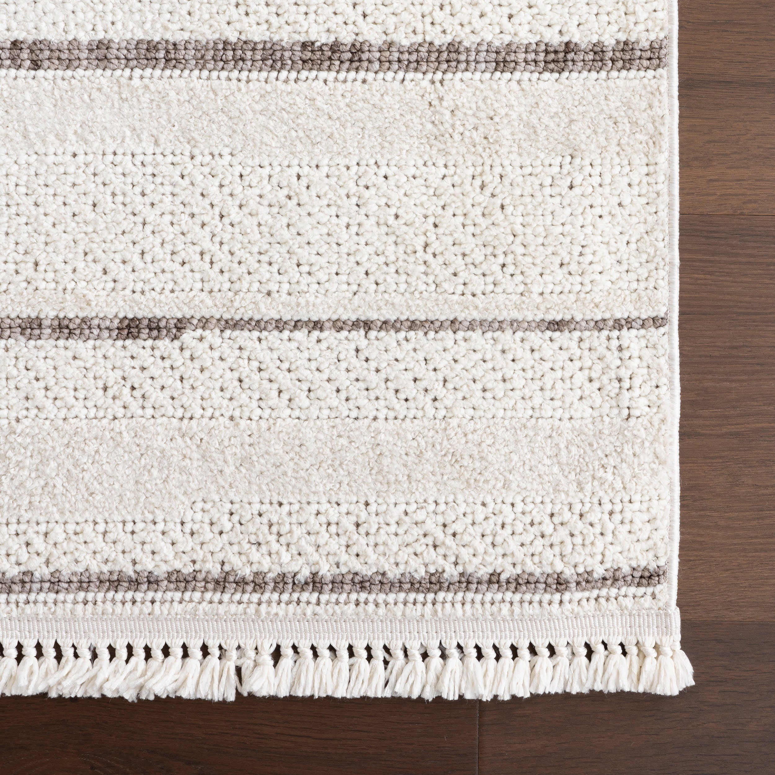 Katalina Striped Rug | Beige - Image 4