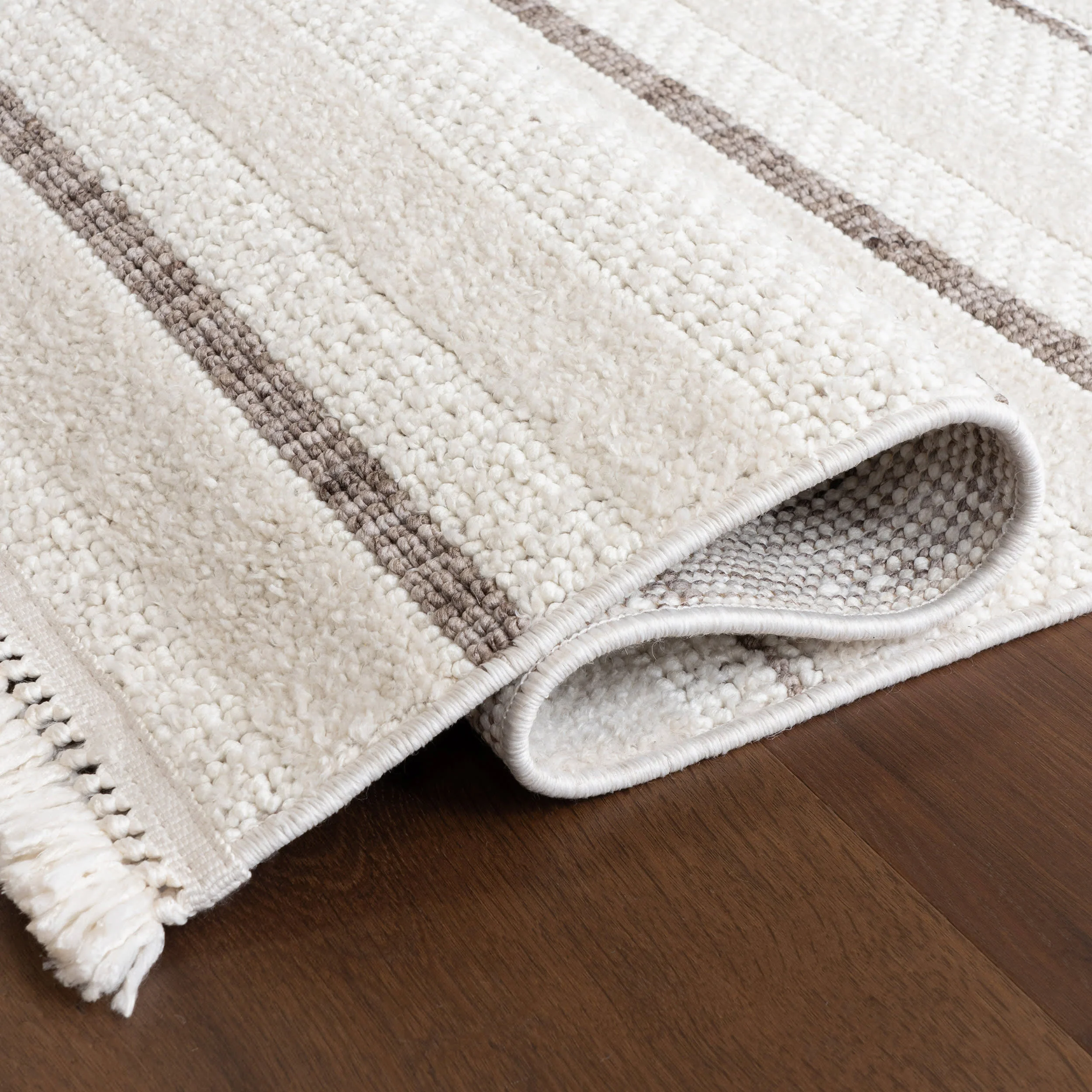 Katalina Striped Rug | Beige - Image 9